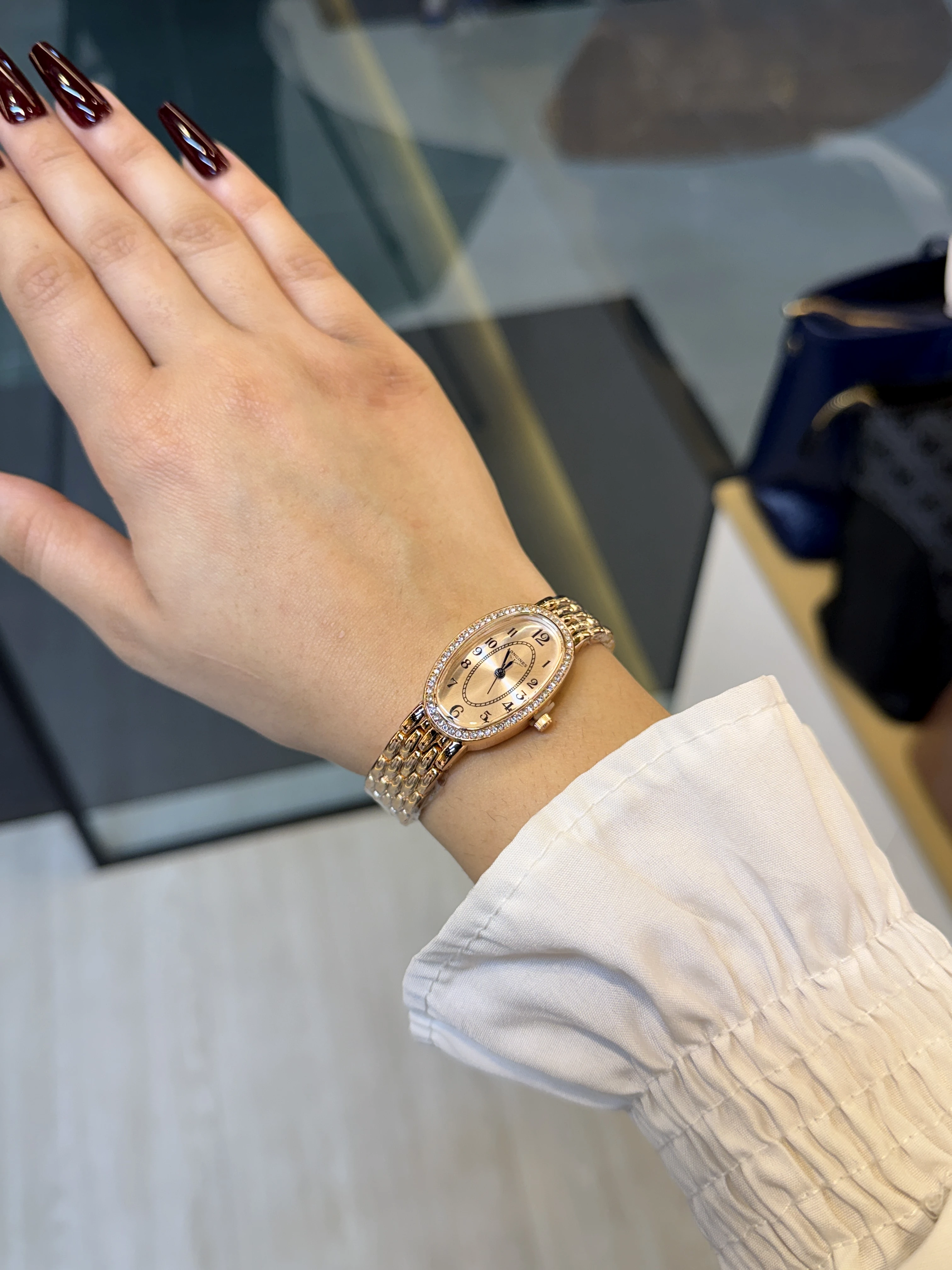 High-End Stainless Steel Watch LNG-001 (Rose Gold)