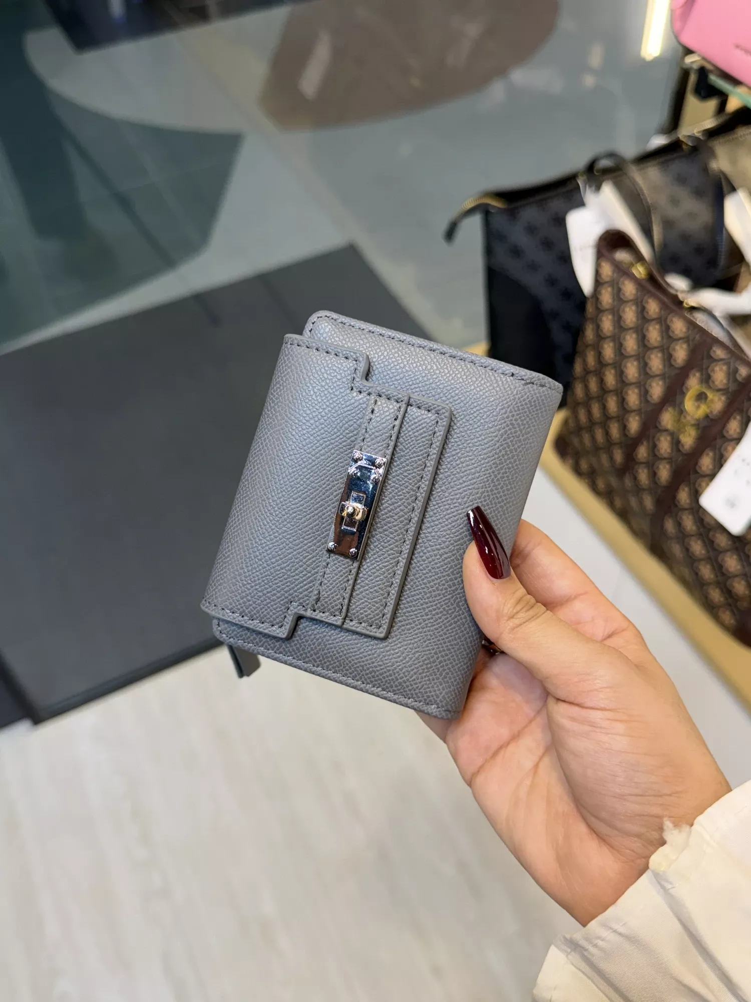 Elegant Ladies Wallet - WLT -  69307 (Gray)