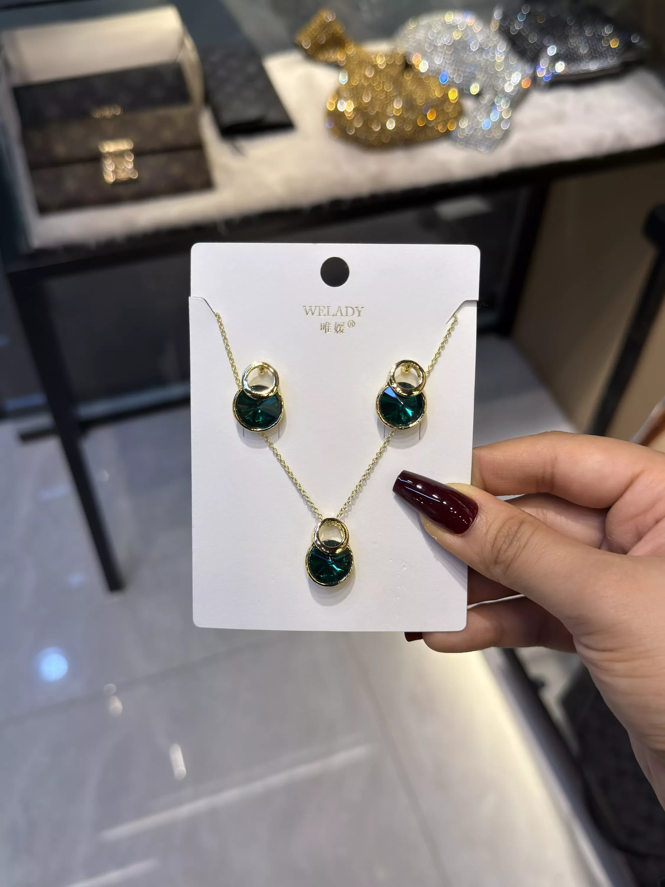 Exclusive Necklace Set – NKS-48 (Green)