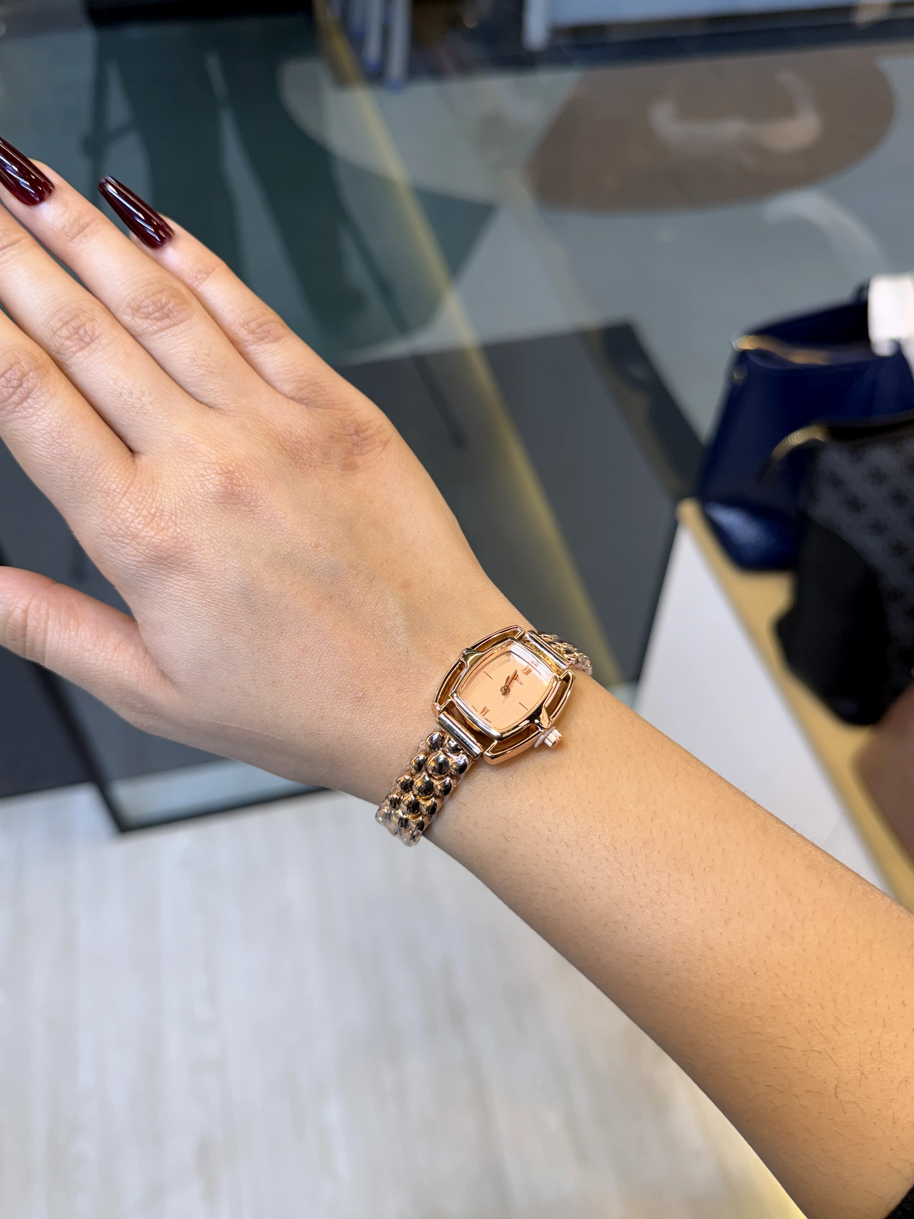 Premium Stainless Steel Watch CDR-002 (Rose Gold)