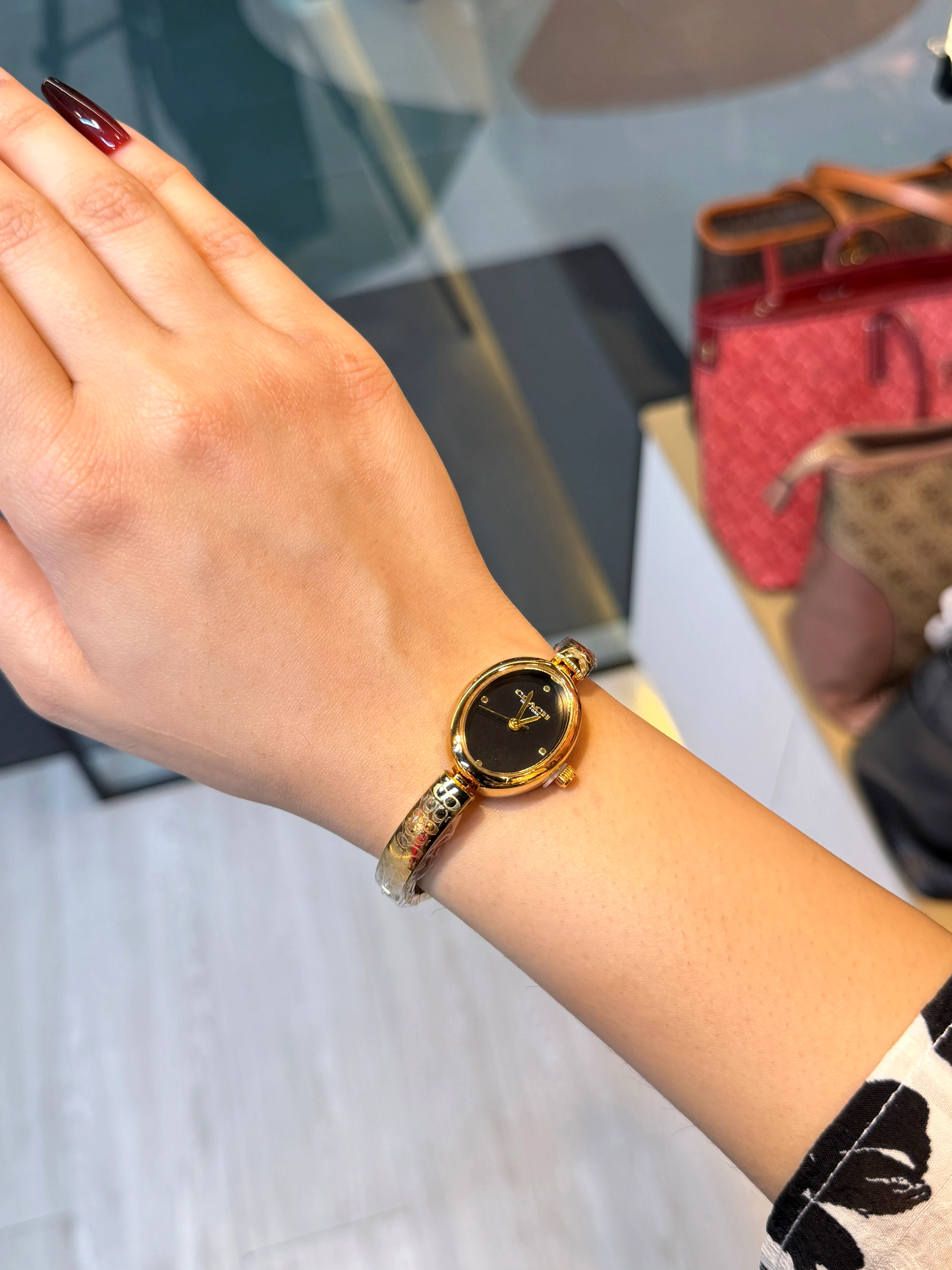 Premium Stainless Steel Watch CC-001 (Black/Gold)