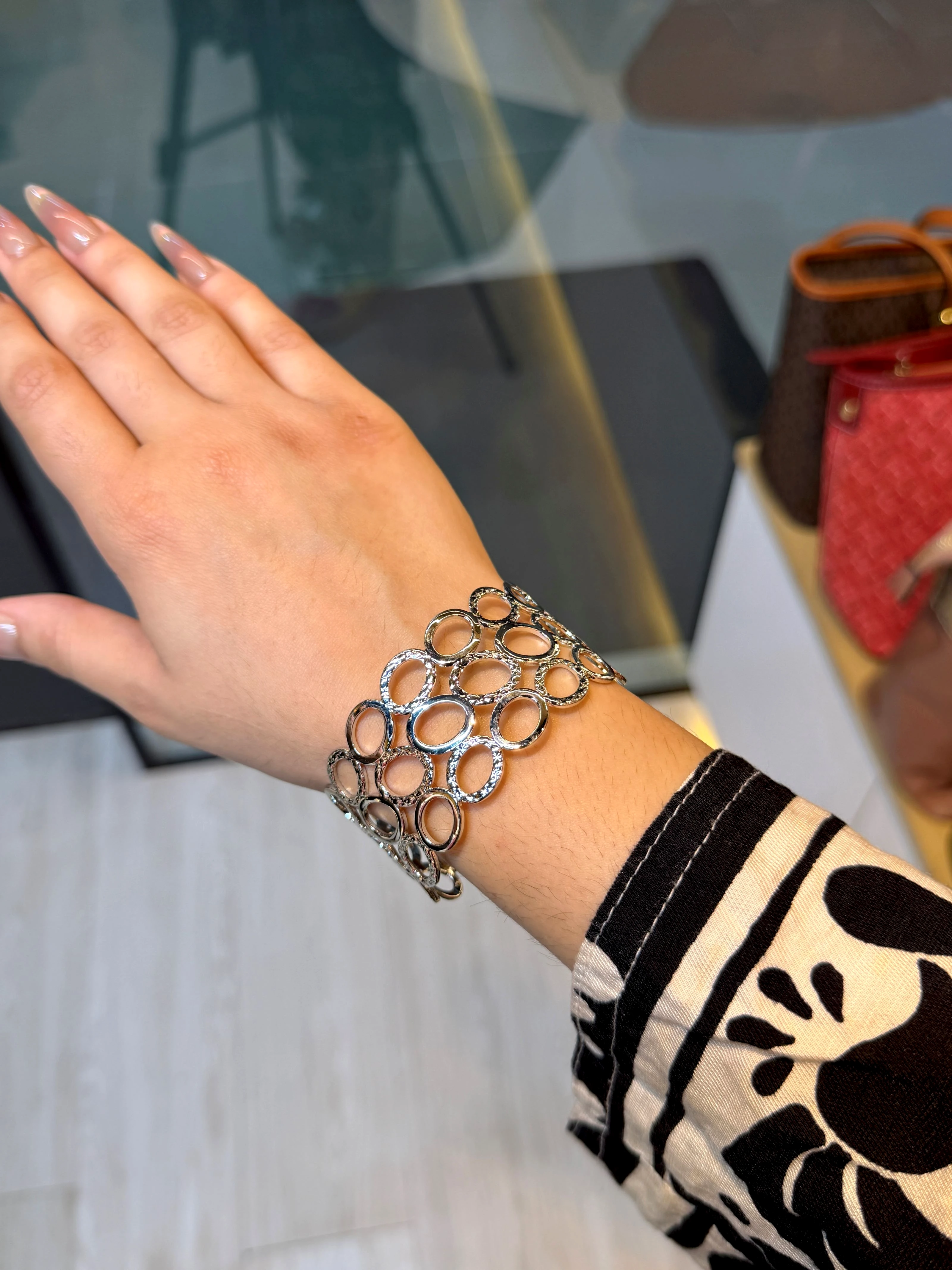 Exclusive Plated Handcuff Bangles - 9107794k111 (Silver)