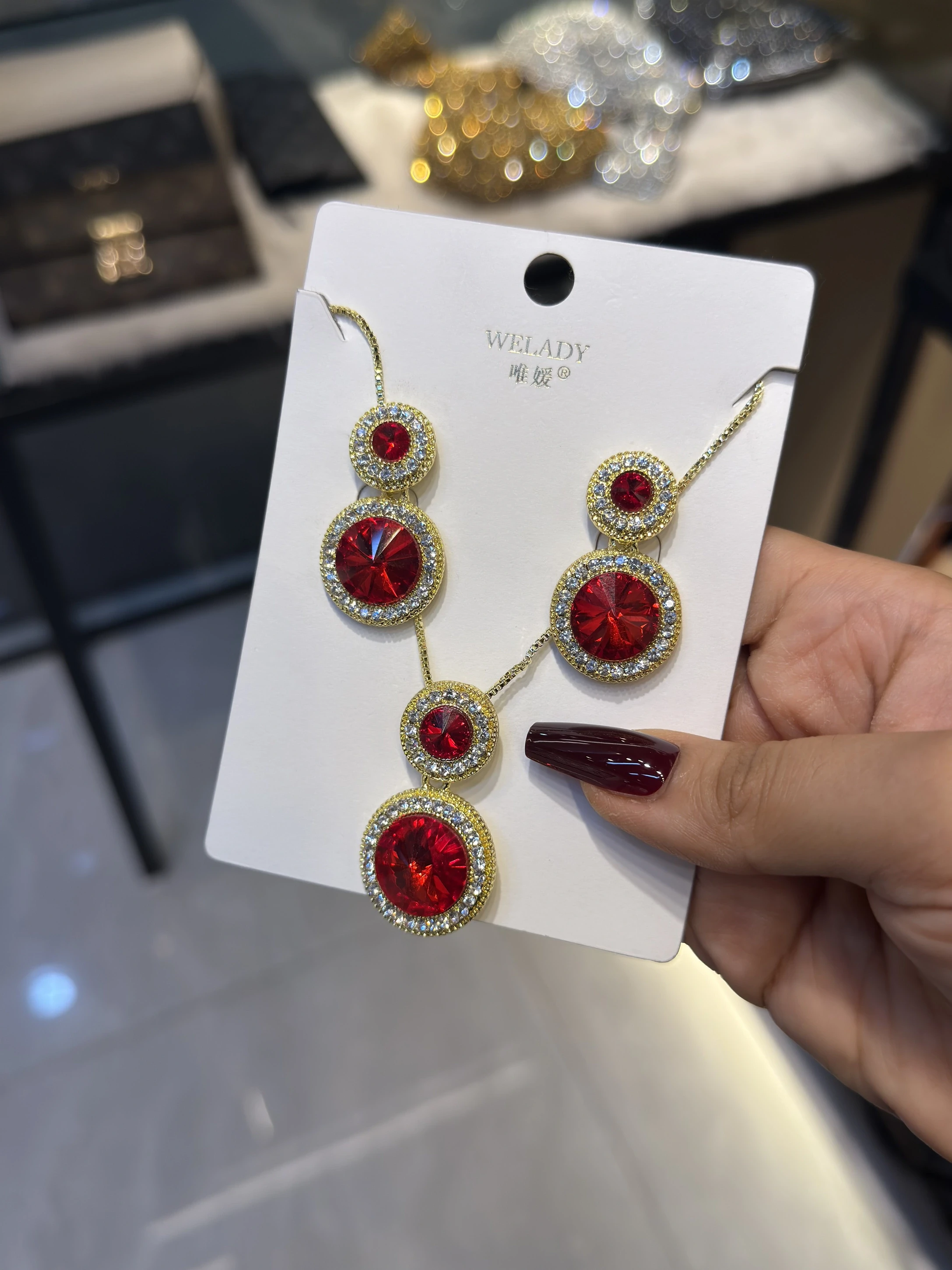 Exclusive Necklace Set – NKS-02 (Red)