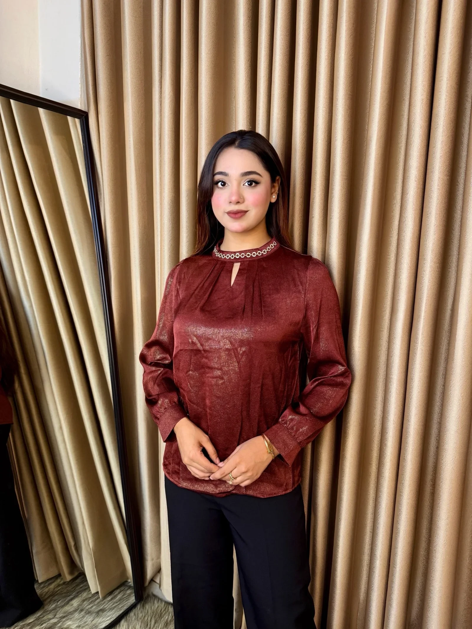 Exclusive Imported Tops - 9238 (Maroon)