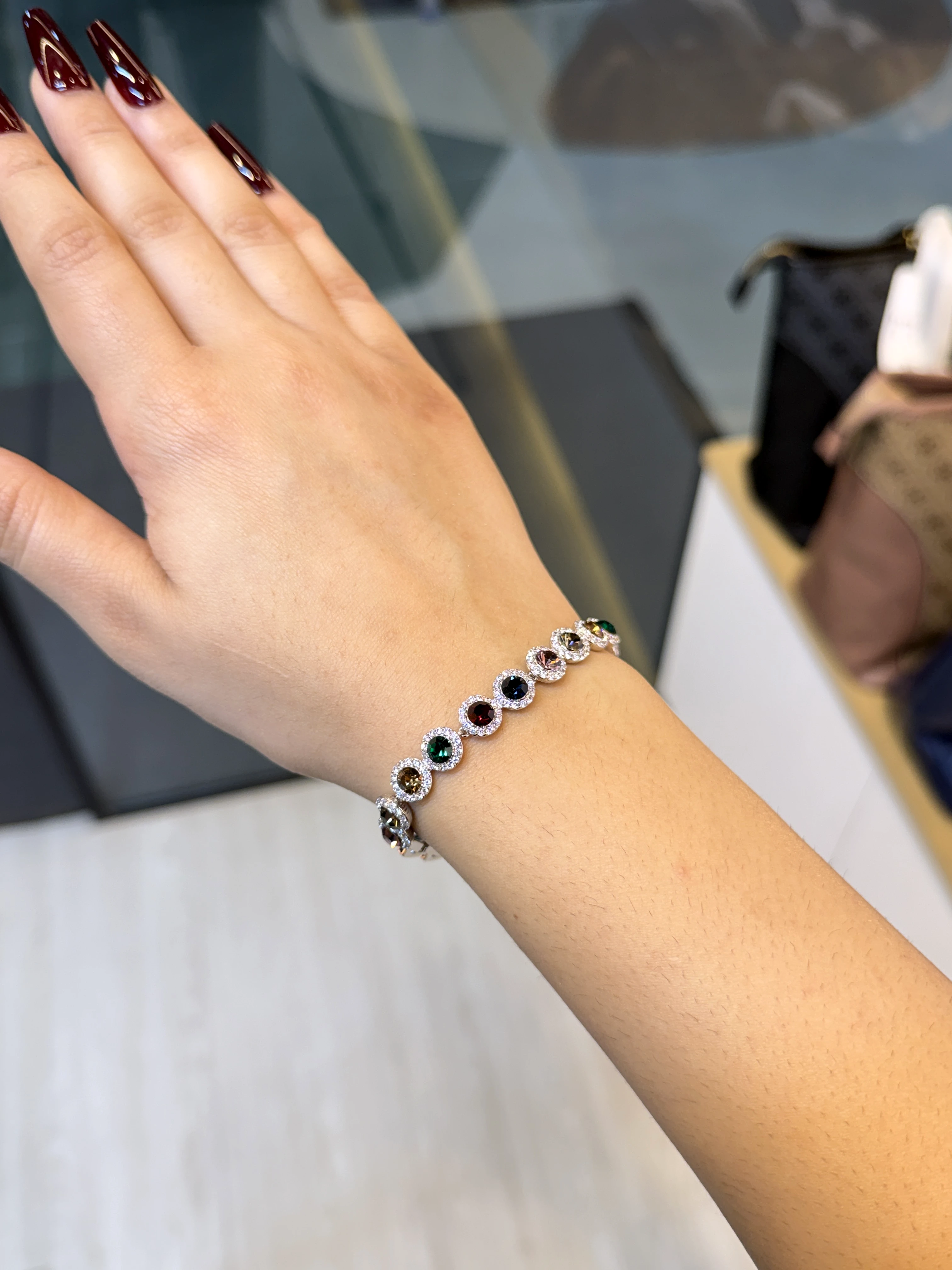 Premium Zircon Stone Bracelet - 9109803K010 (Multi-Stone)