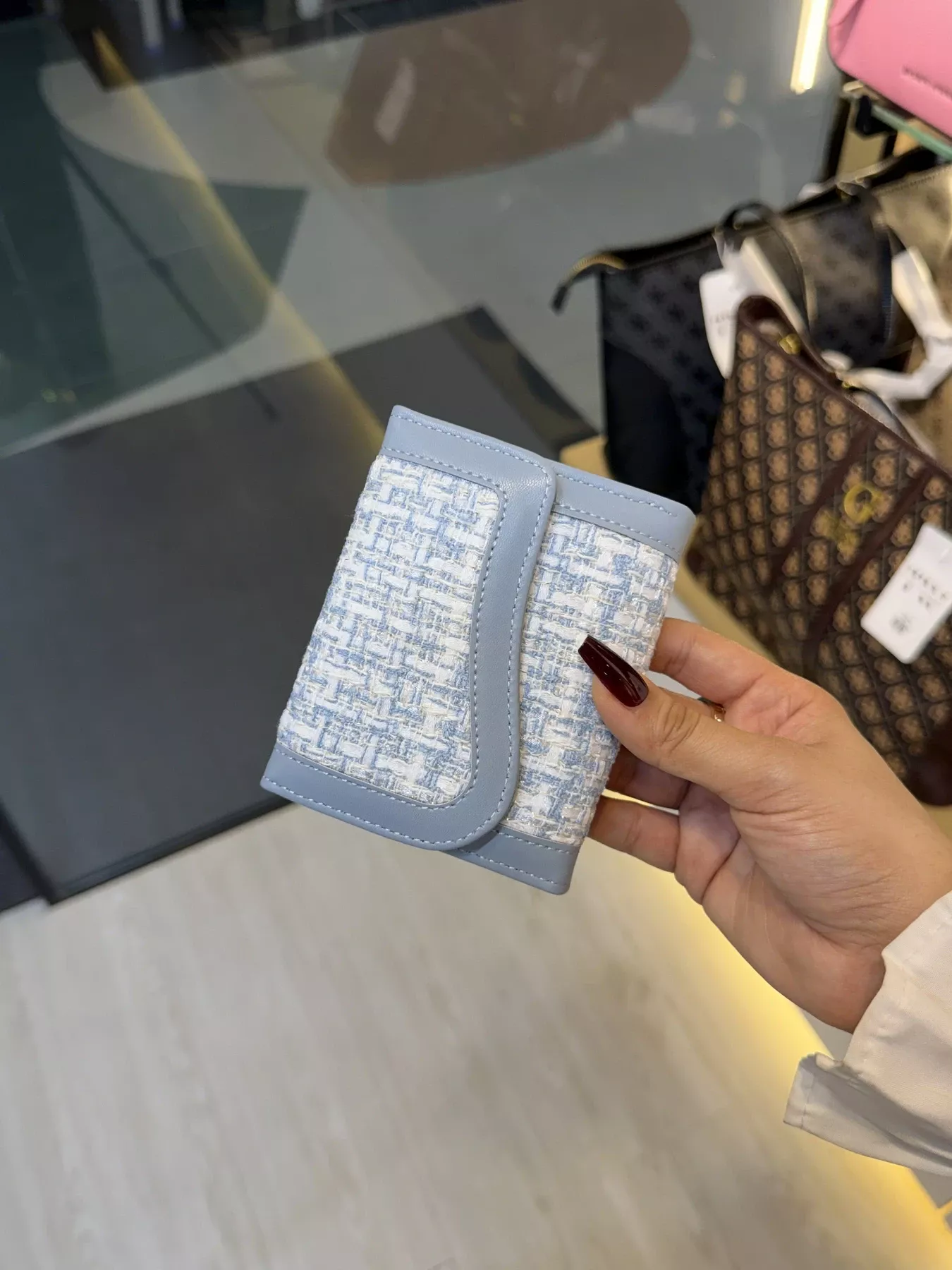 Elegant Ladies Wallet - WLT -  393 (Sky Blue)