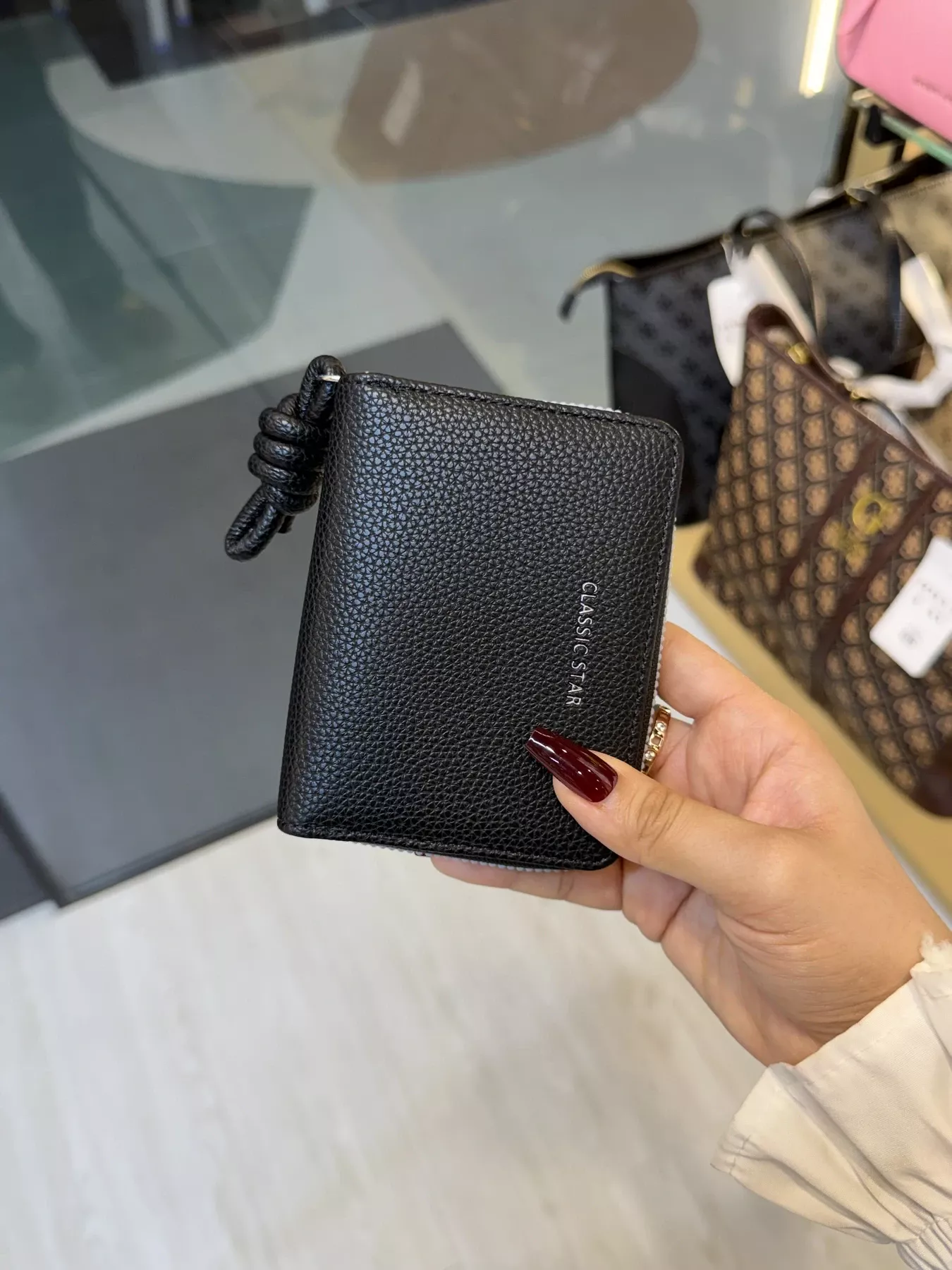 Elegant Ladies Wallet - WLT -  100655 (Black)