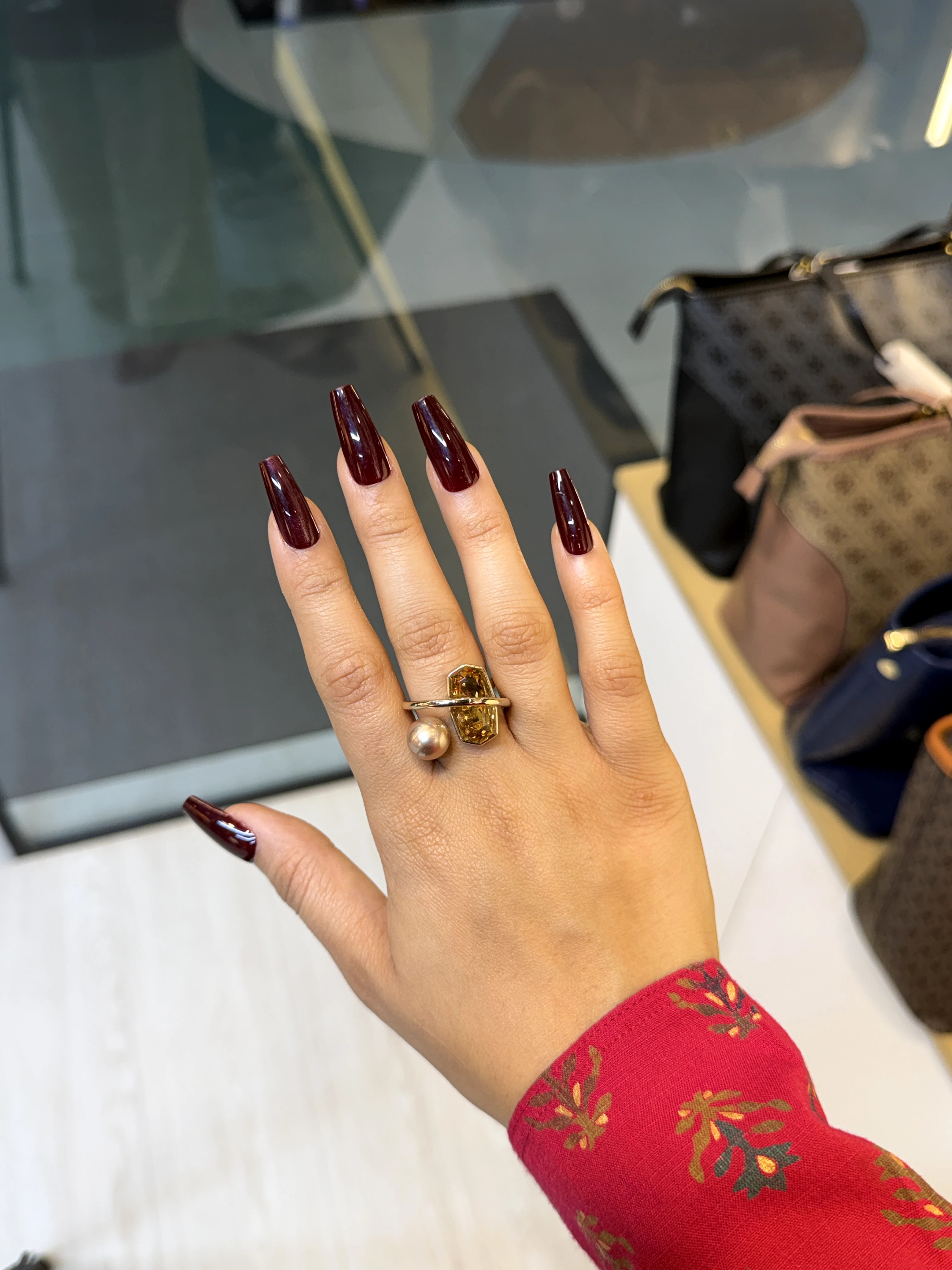 Exclusive Adjustable Ring-3213063K387 (Brown)