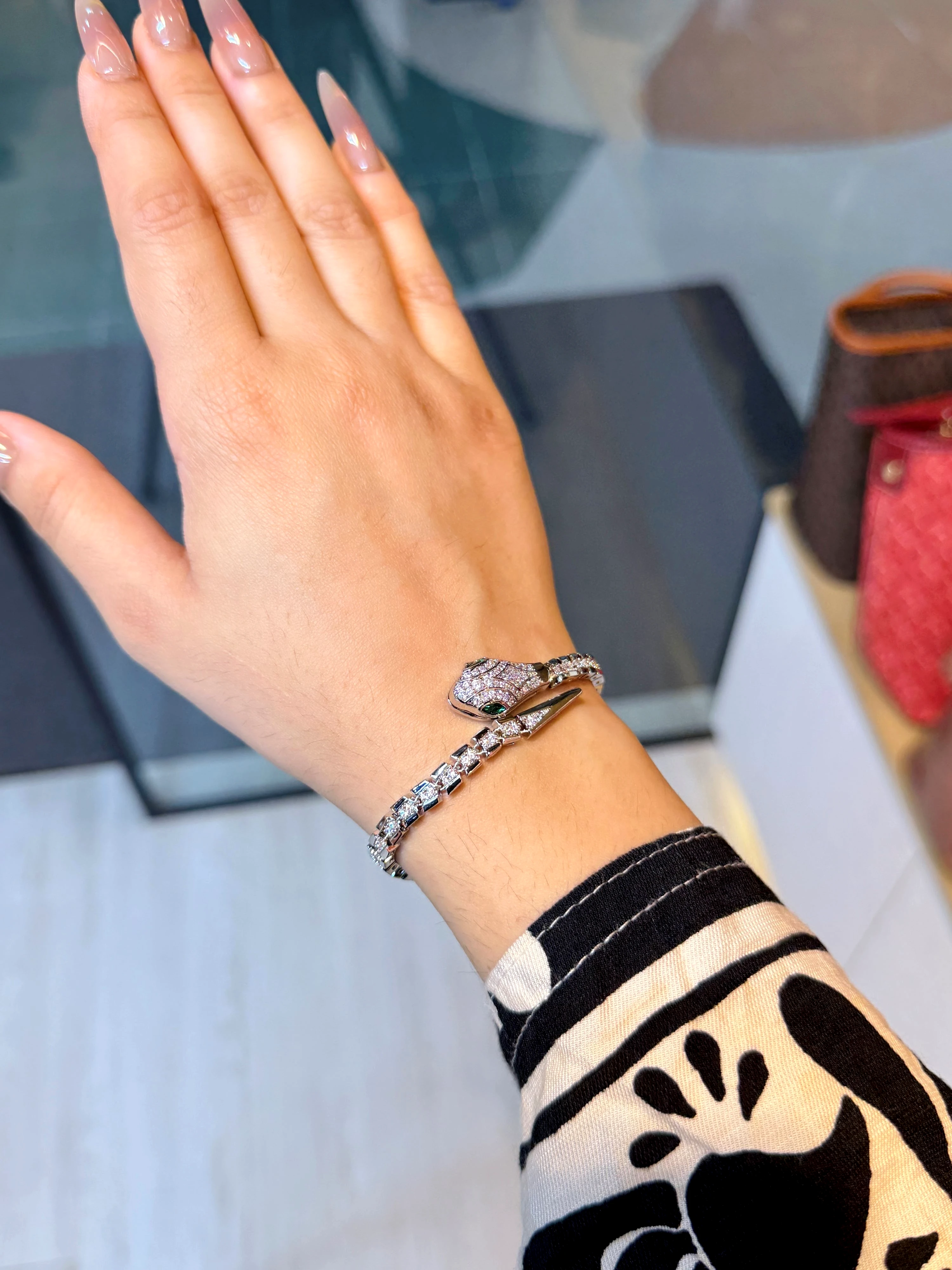 Premium Zircon Stone Bracelet - 9213847K081 (Silver)