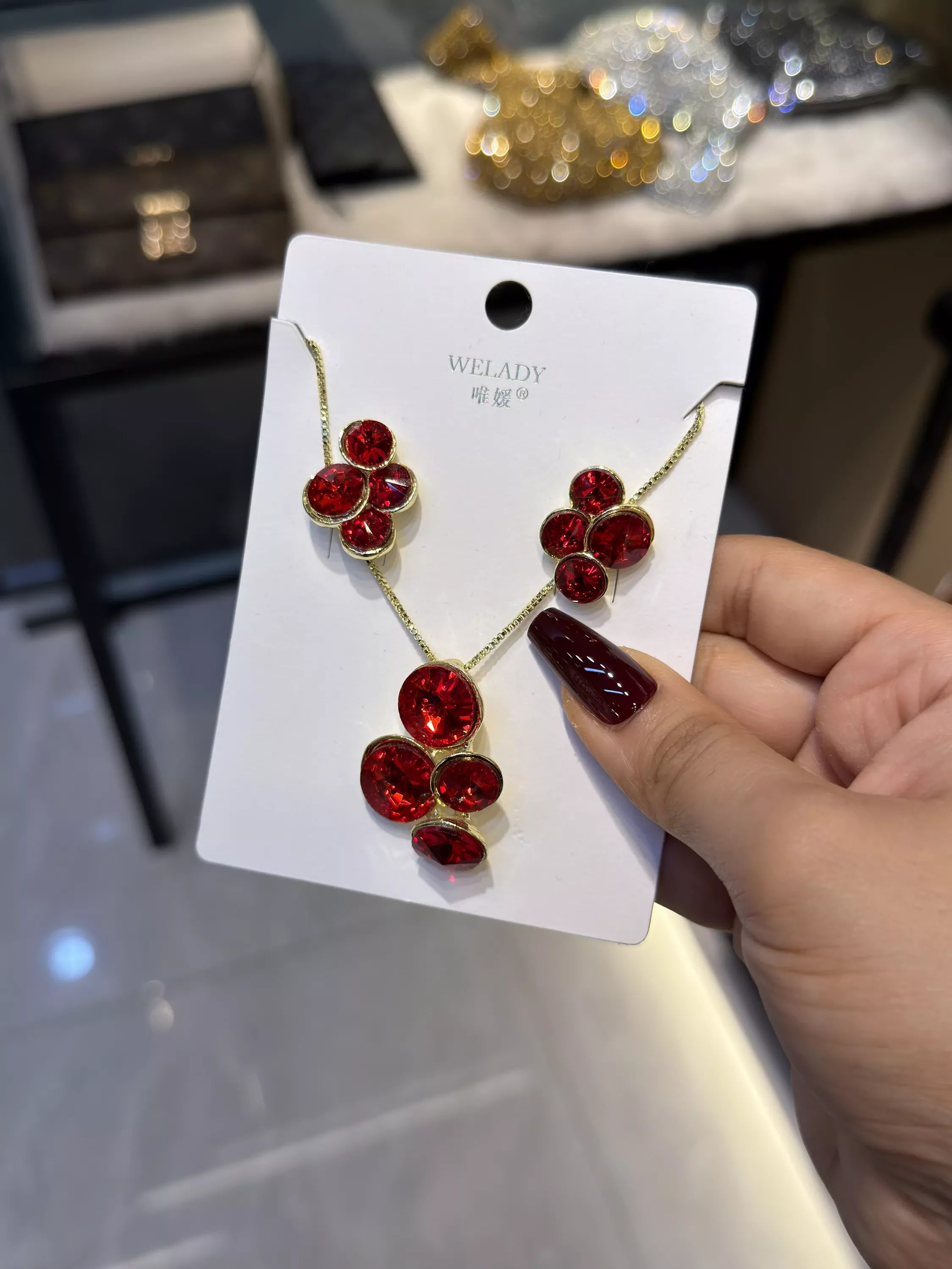 Exclusive Necklace Set – NKS-03 (Red)