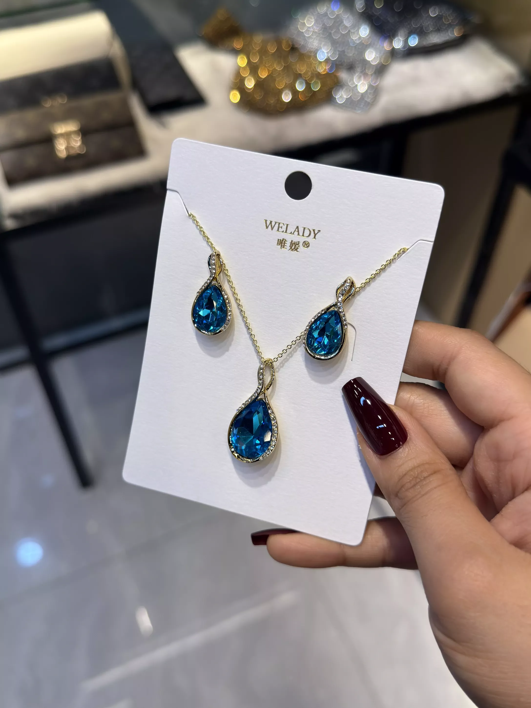 Exclusive Necklace Set – NKS-54 (Ocean Blue)