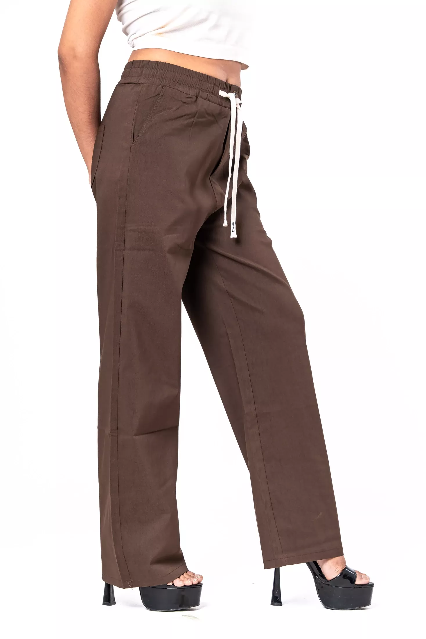 Premium Solid Pant - 9839 (Coffee)