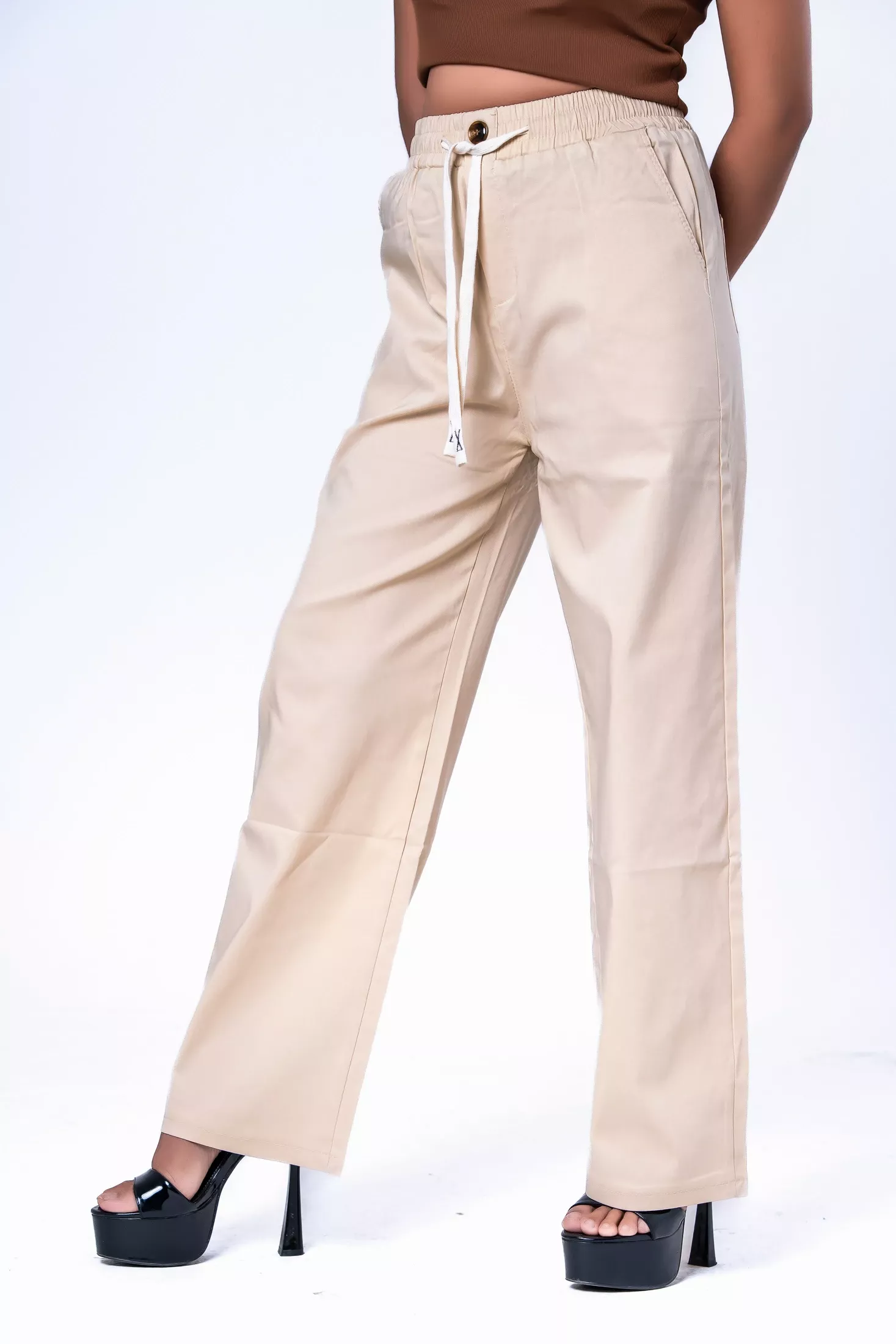 Premium Solid Pant - 9839 (Cream)