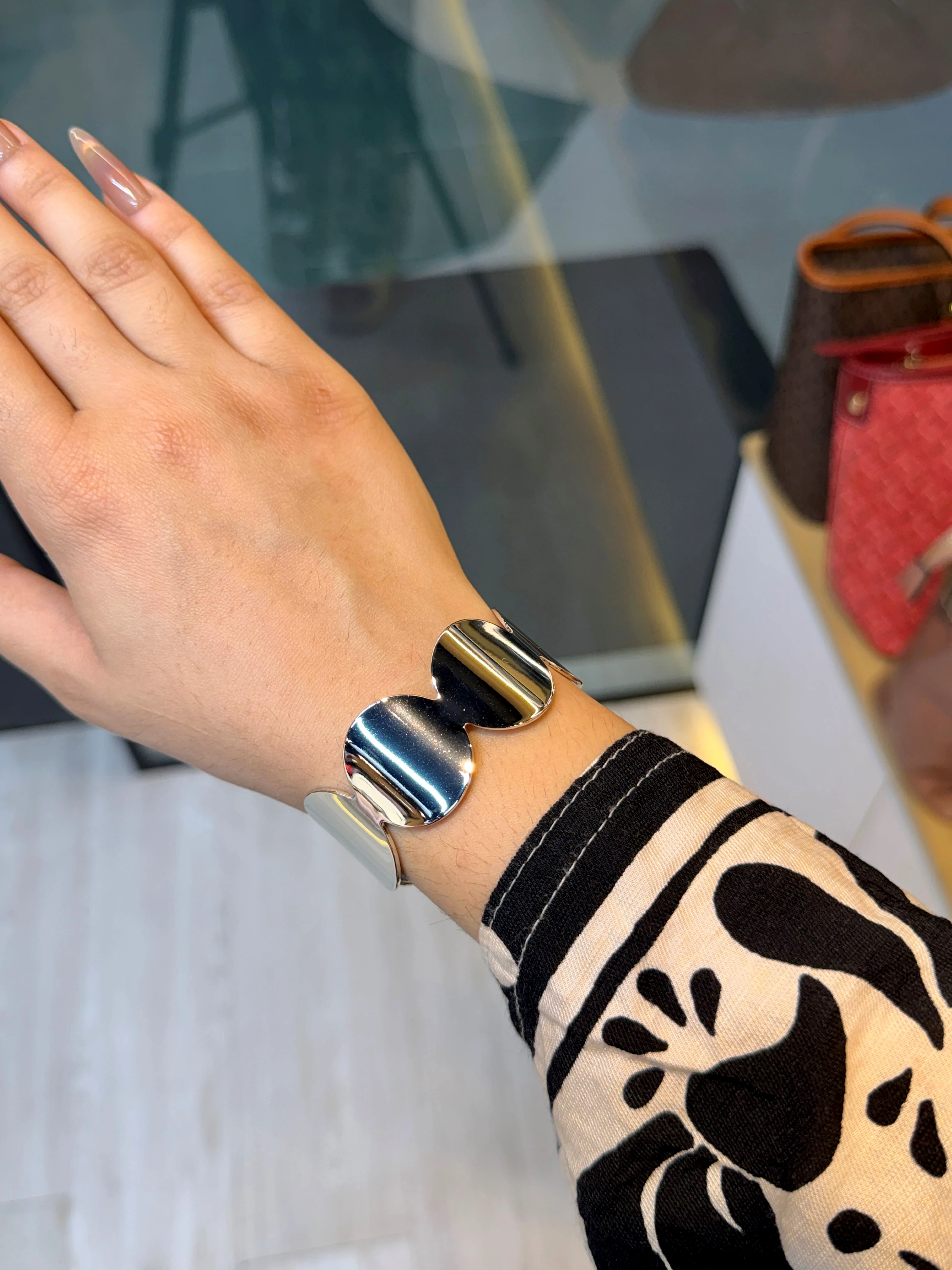 Exclusive Plated Handcuff Bangles - 9211529K111 (Silver)