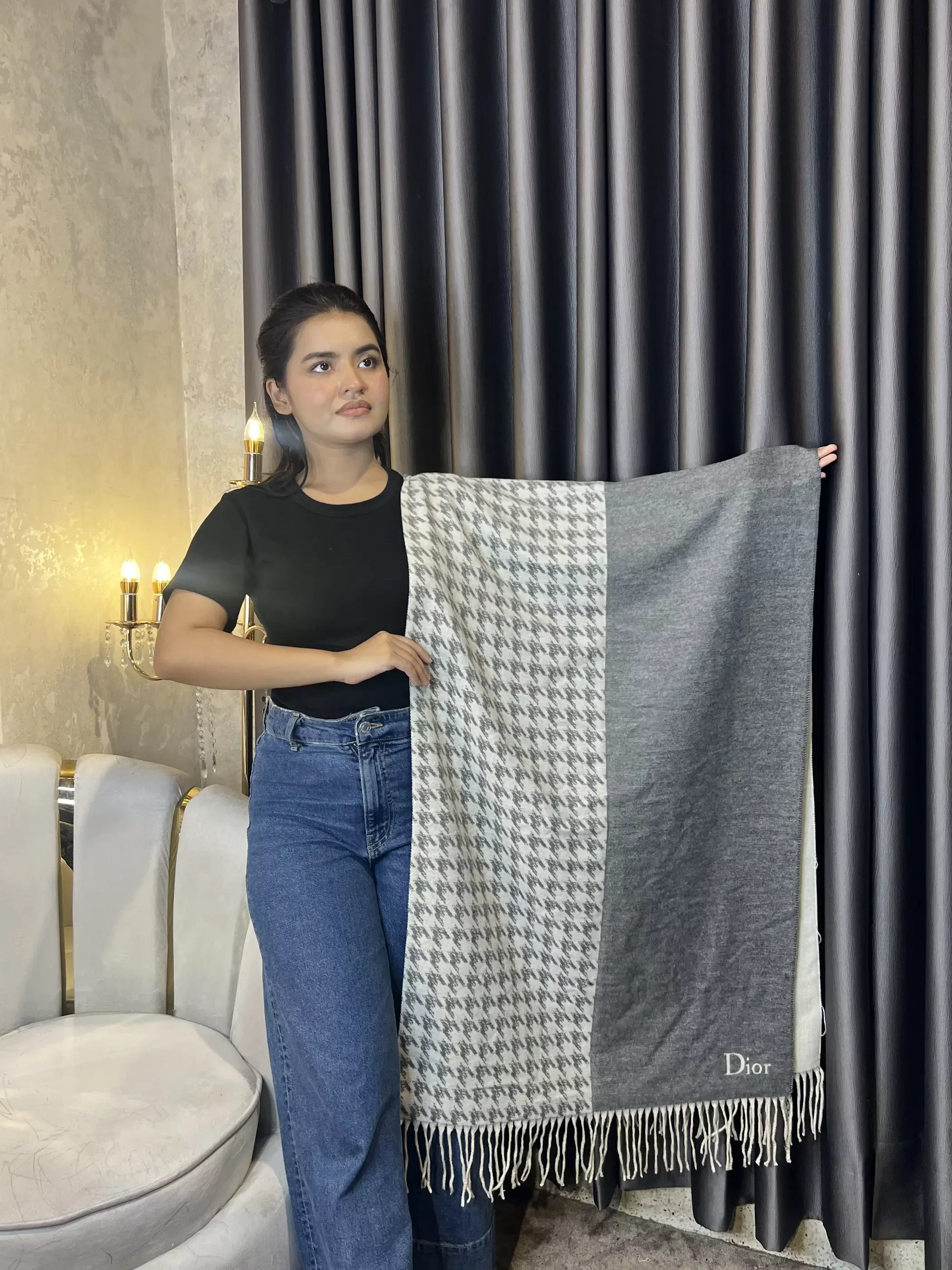 Winter Premium Shawl - DO-001 (Grey)