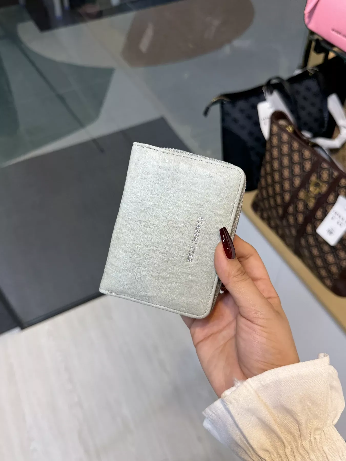 Elegant Ladies Wallet - WLT -  555 (Light Grey)