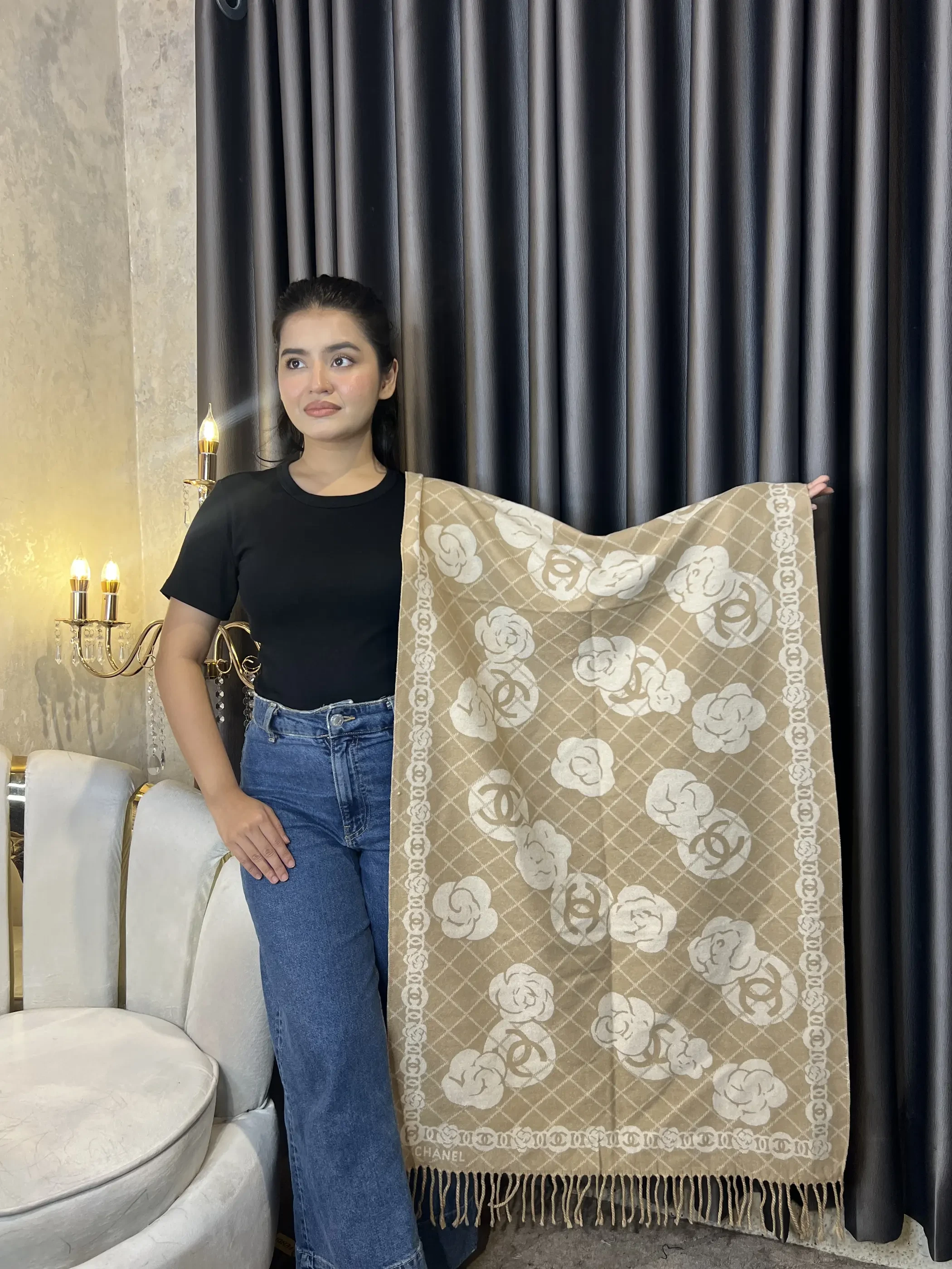 Winter Premium Shawl -CHN-002 (Khaki)