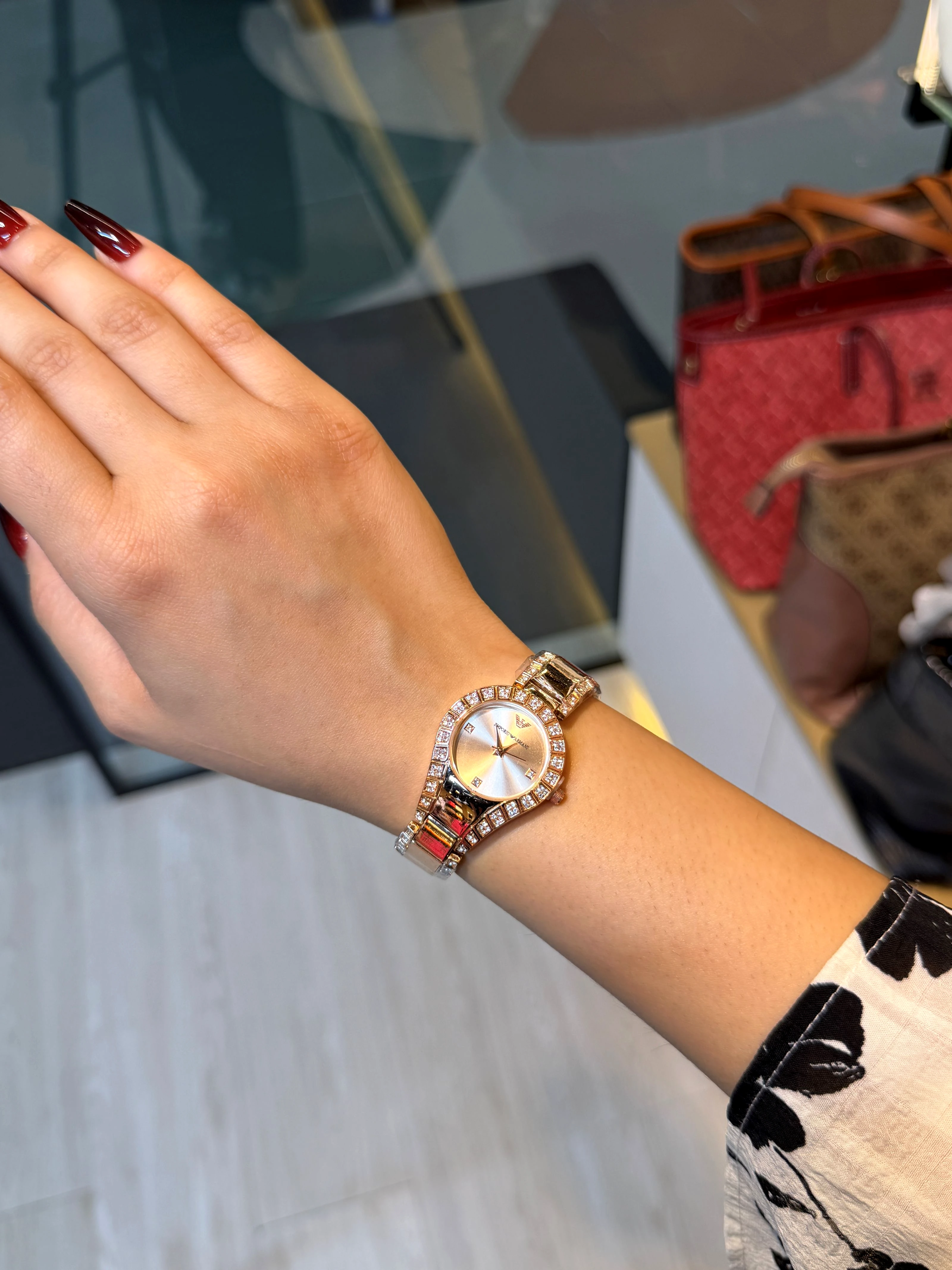 Premium Stainless Steel Watch AX-001 (Rose Gold)