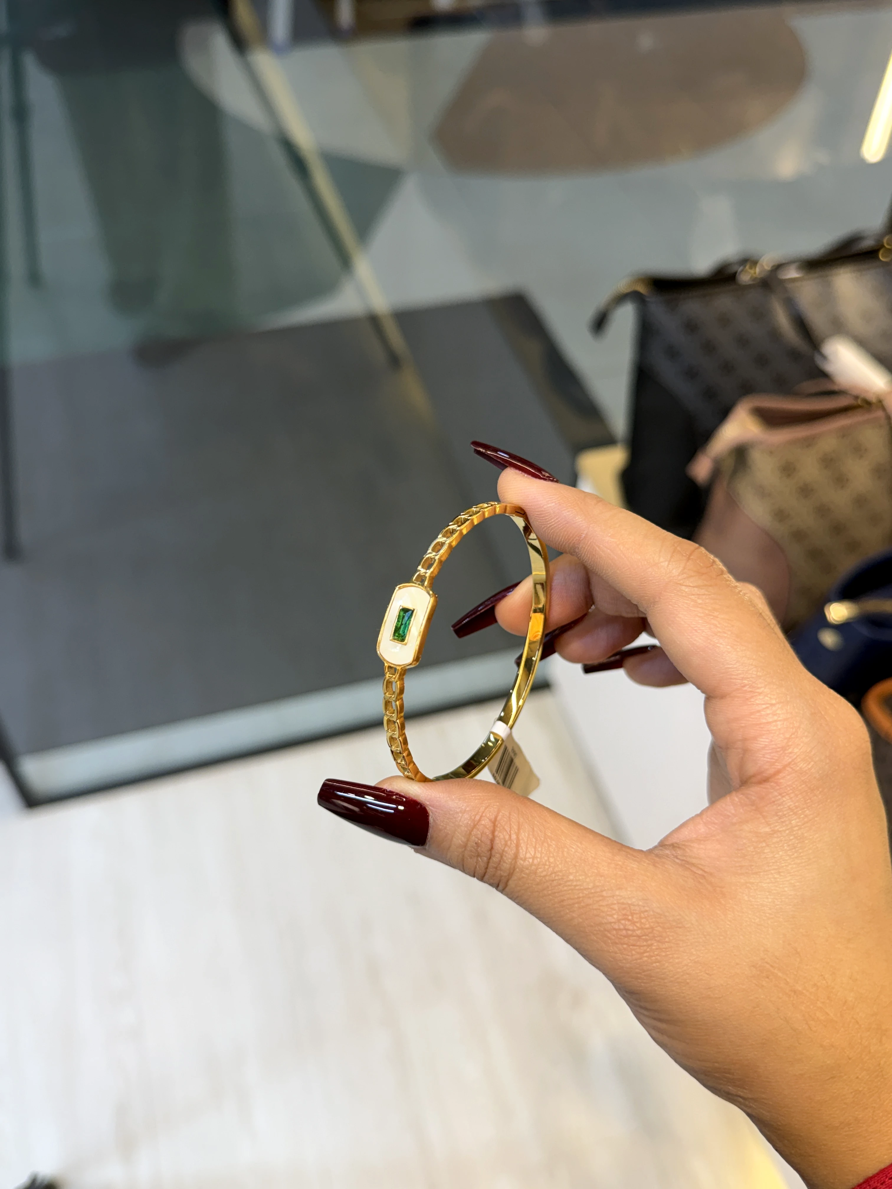 Stainless Steel Bangles – 0848 (Golden)