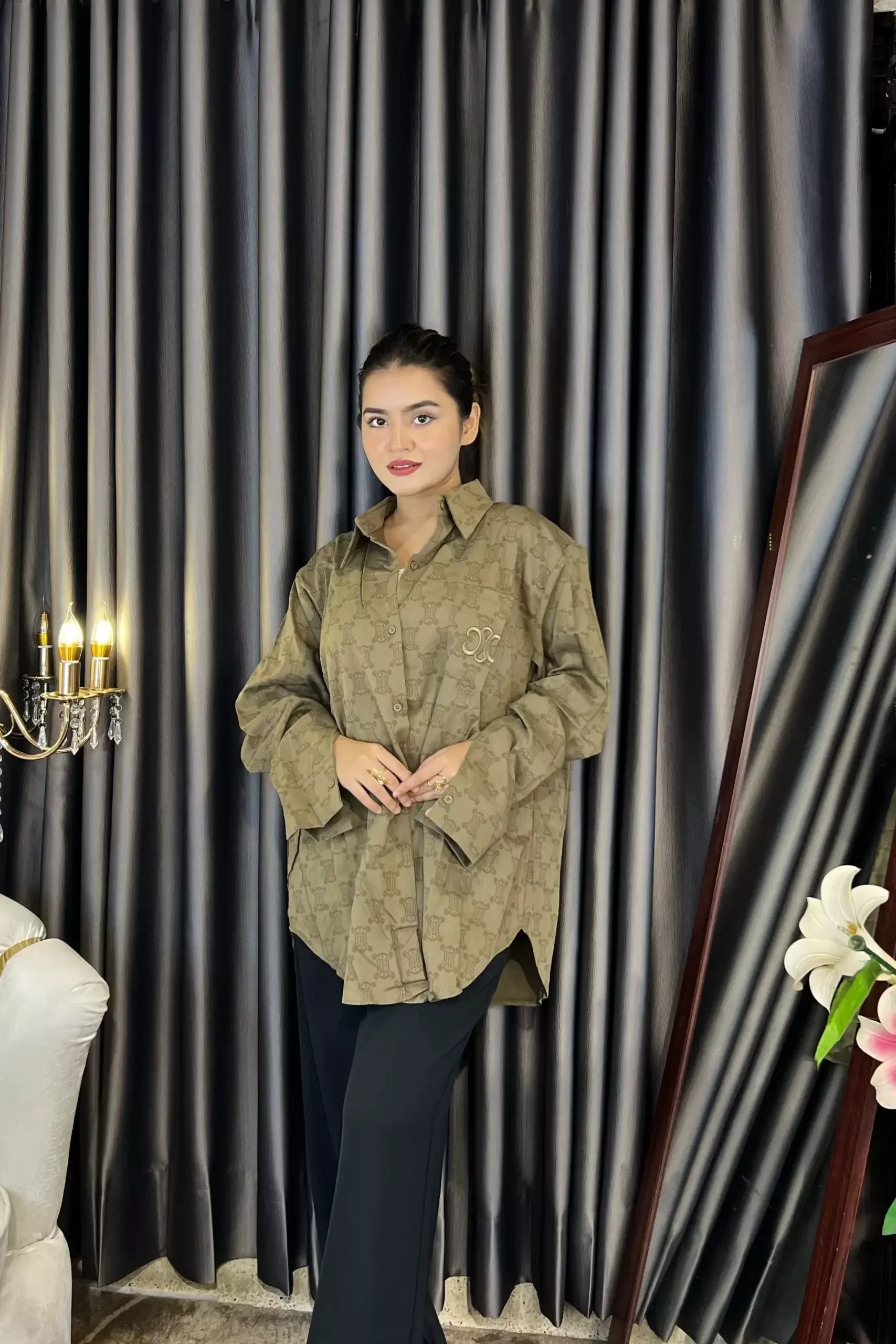 Korean Imported Shirts - 611 (Olive)