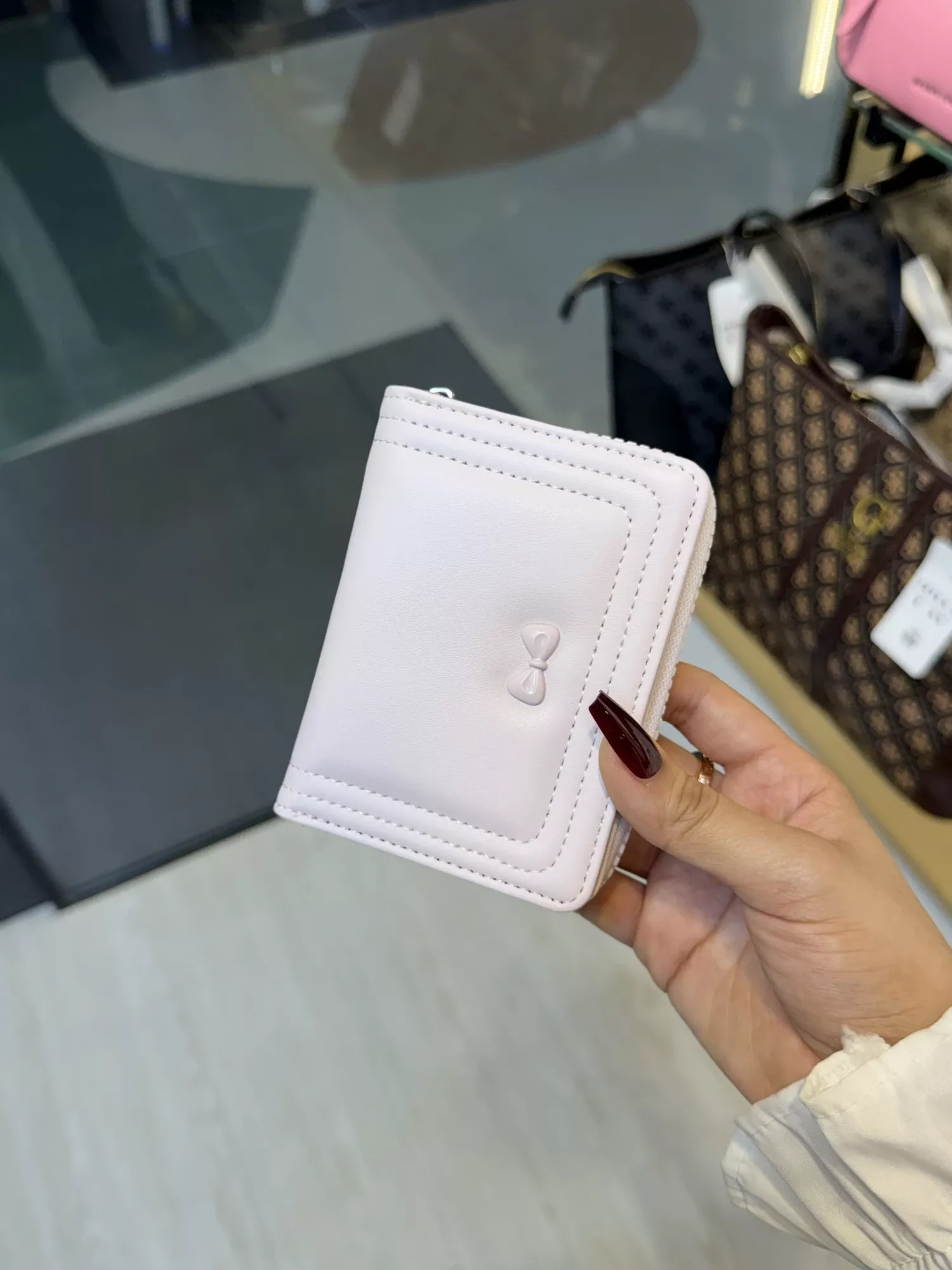 Elegant Ladies Wallet - WLT -  555006 (Baby Pink)