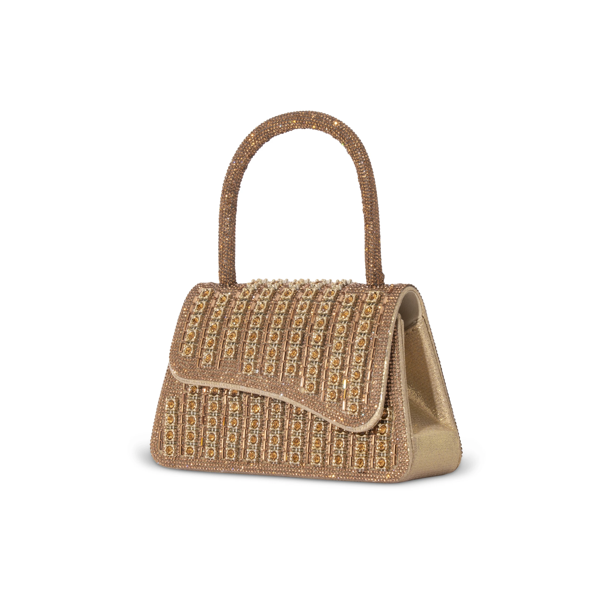 Luxurious Imported Party Hand Bag- LA-50 (Golden)