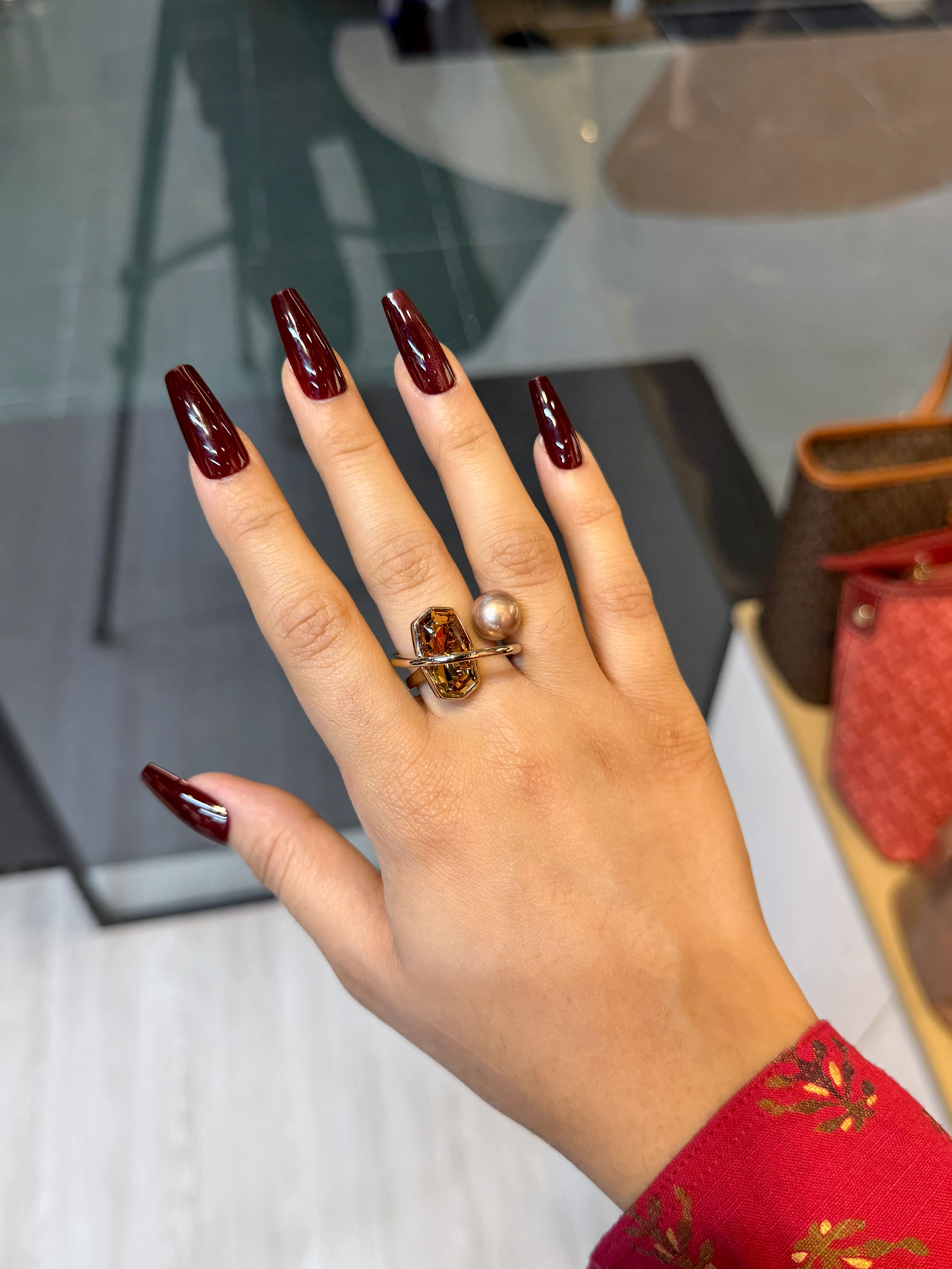 Exclusive Adjustable Ring-3213063K387 (Brown)