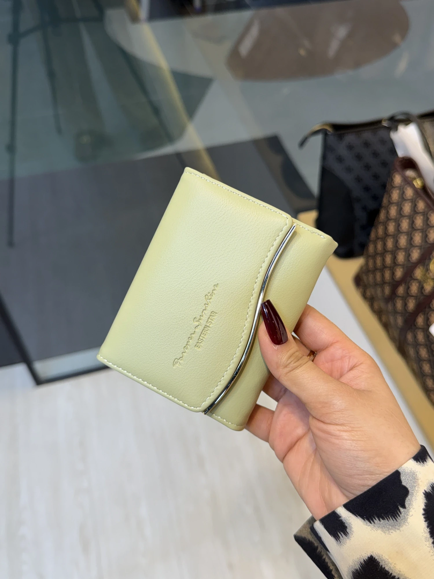 Elegant Ladies Wallet - WLT -  2393007 (Light Lime)