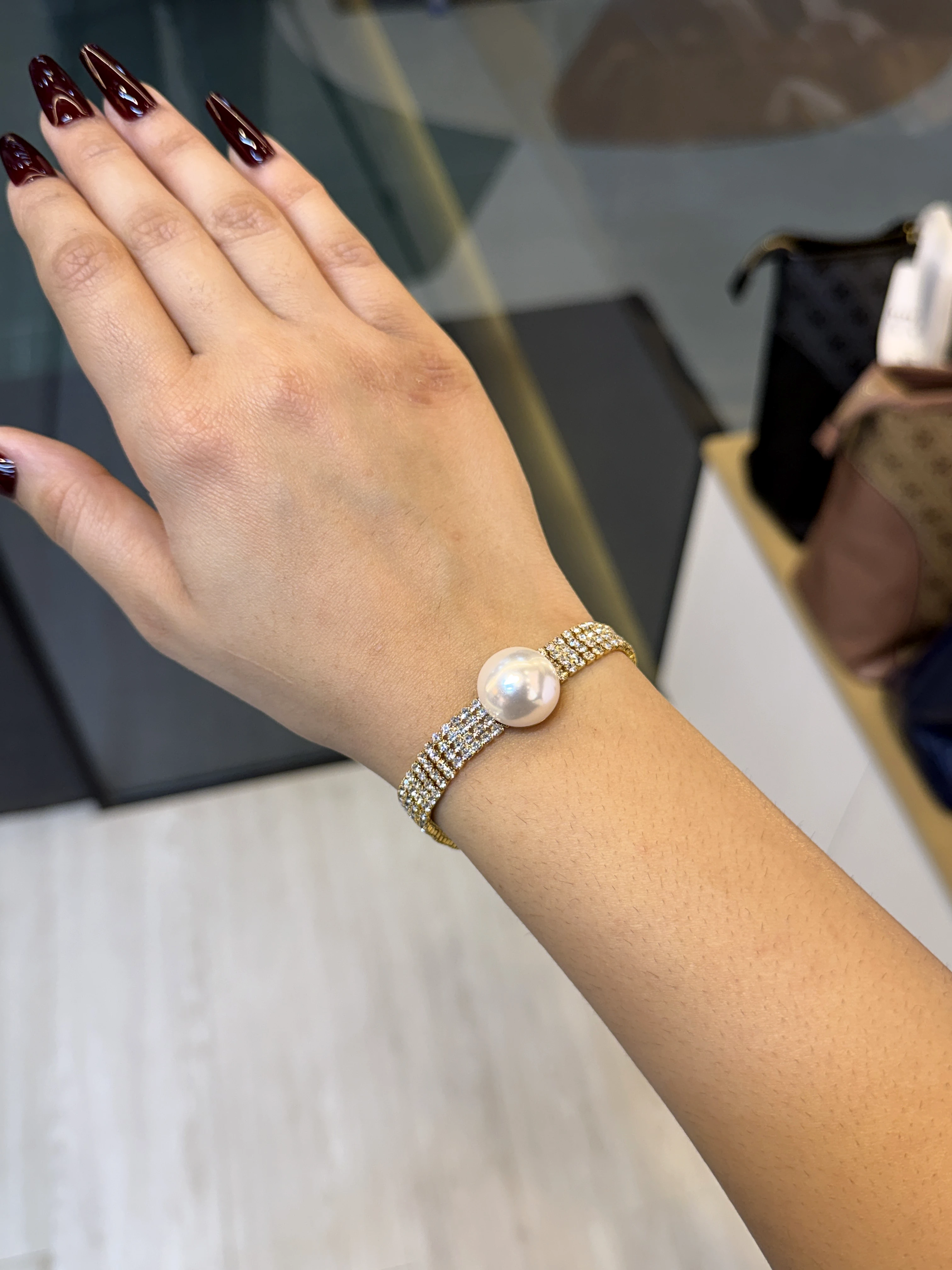 Exclusive Zircon Stone Bracelet - 9213258K514 (Silver)