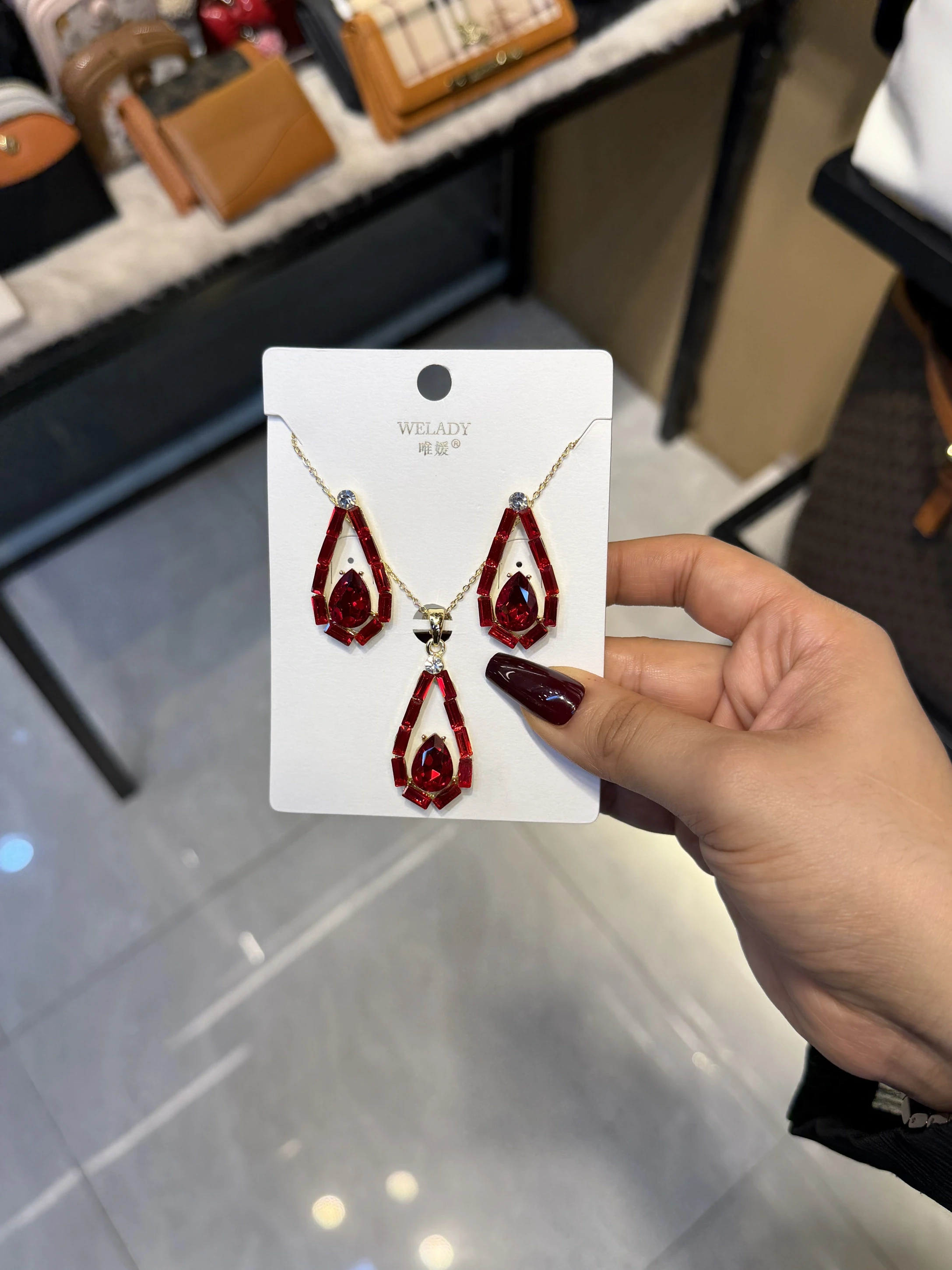 Exclusive Necklace Set – NKS-09 (Red)