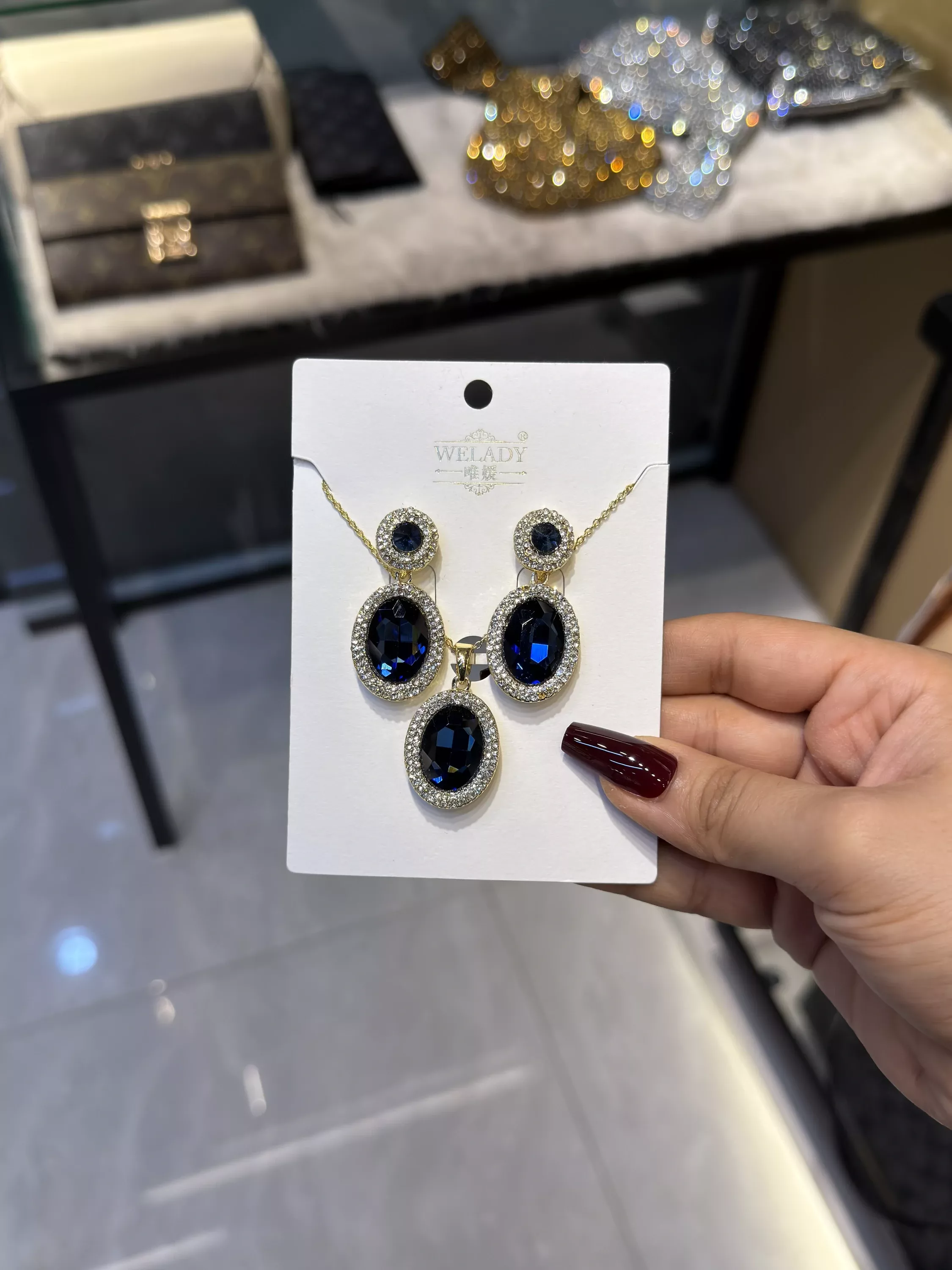 Exclusive Necklace Set – NKS-01 (Blue)