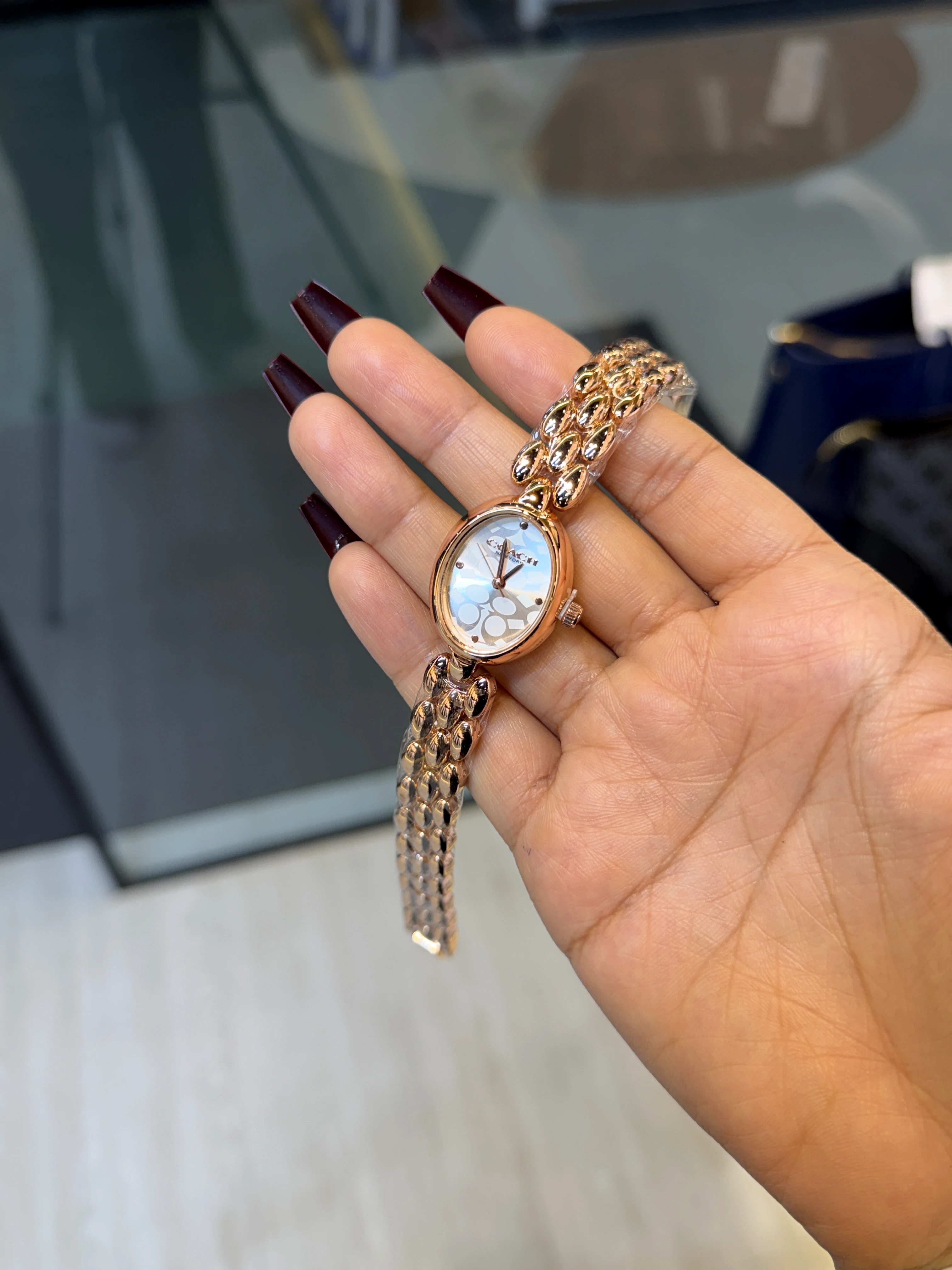 Premium Stainless Steel Watch CC-003 (Rose/White)