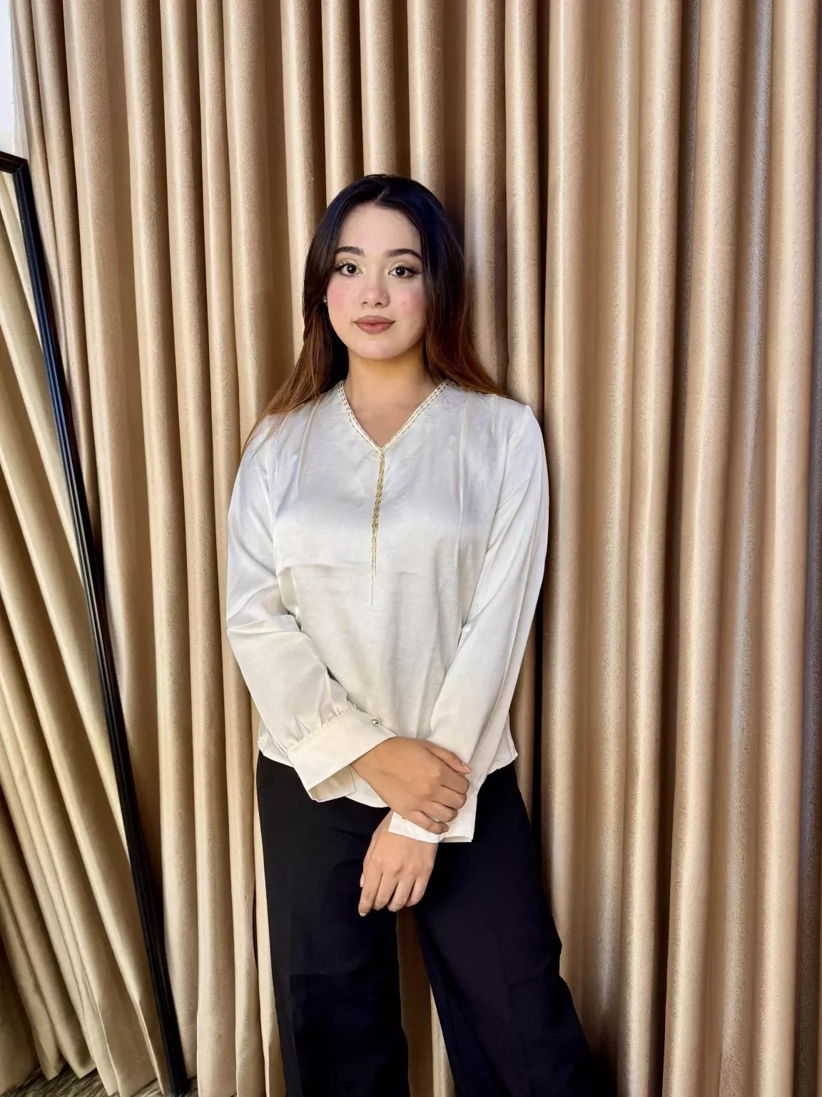 Exclusive Imported Tops - 9239 (Cream)