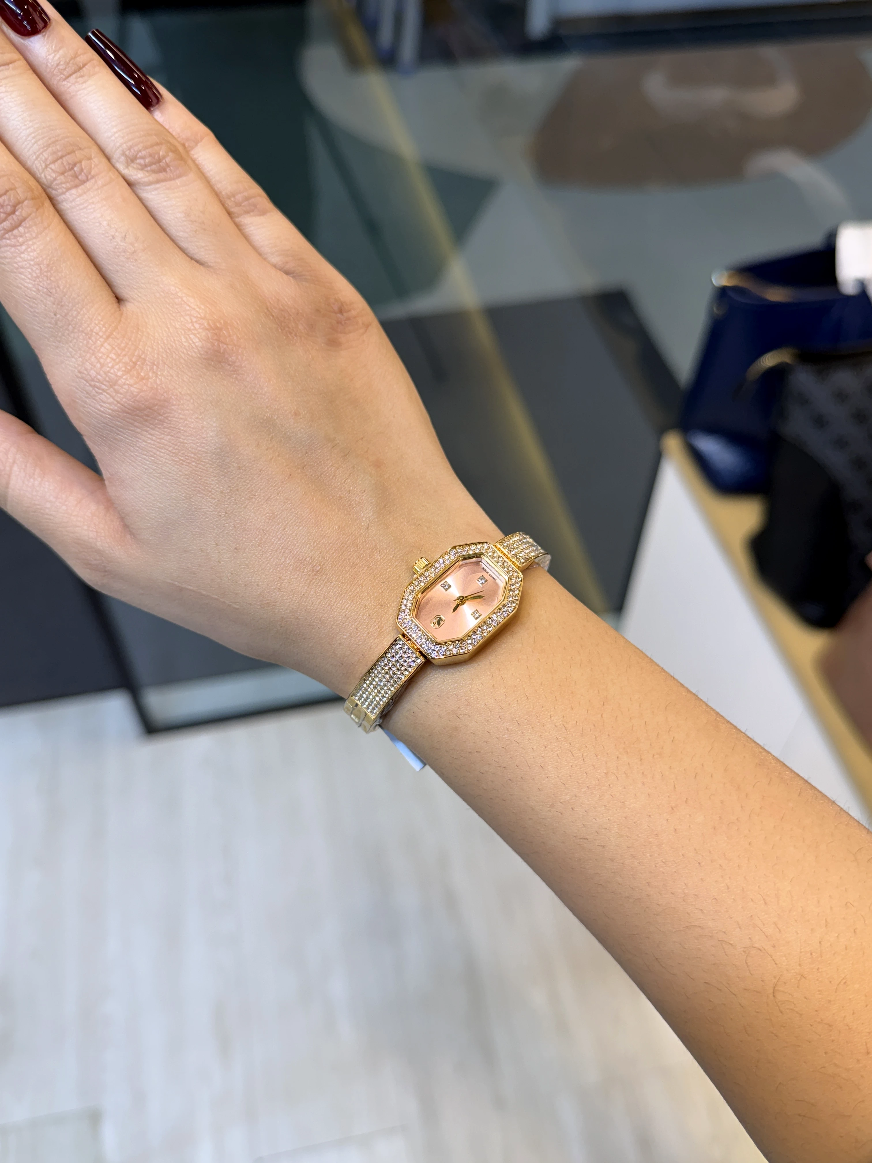 High-End Stainless Steel Watch SRS-001 (Pink/Gold)