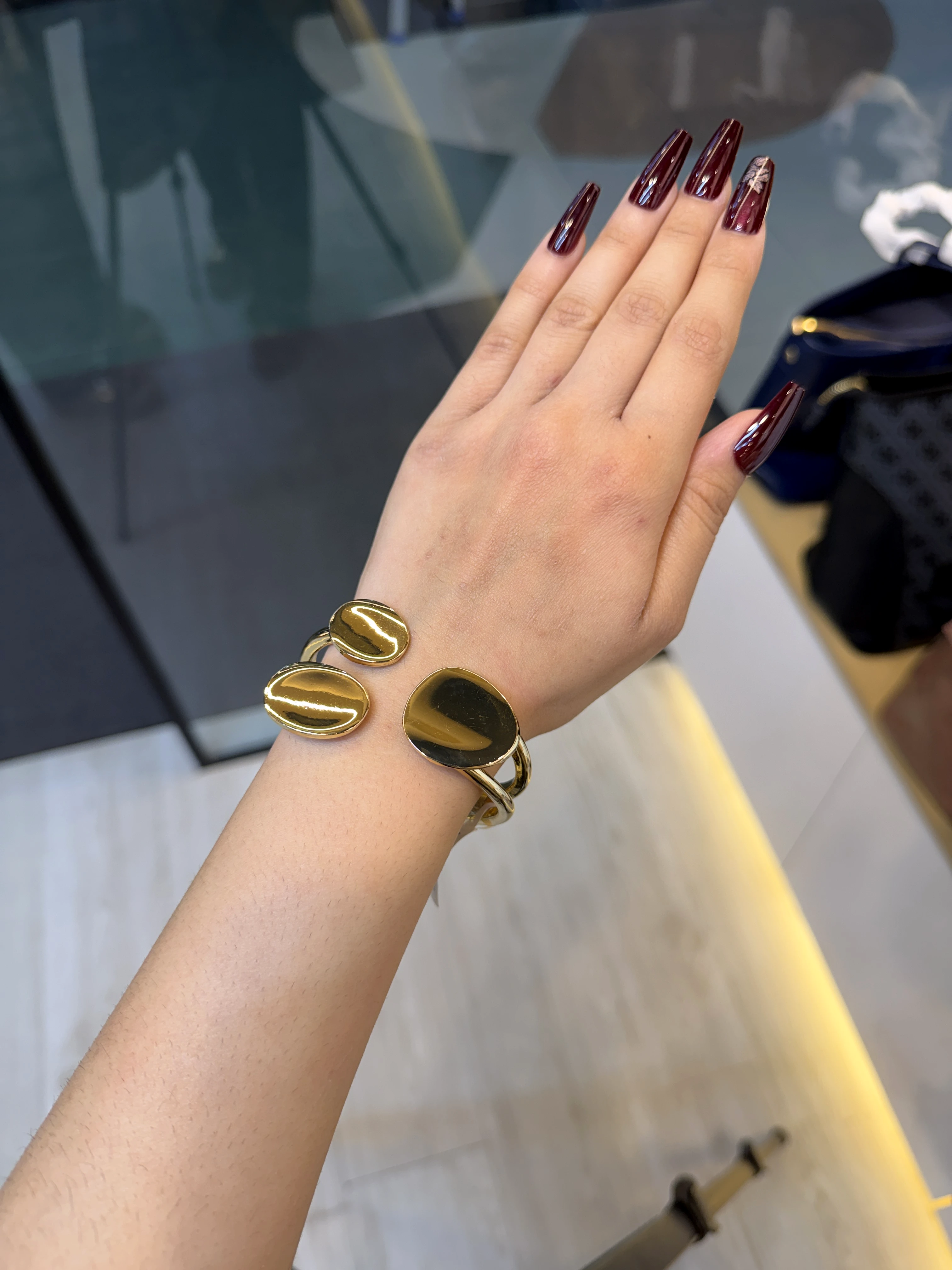 Exclusive Plated Handcuff Bangles - 9212001K071 (Gold)