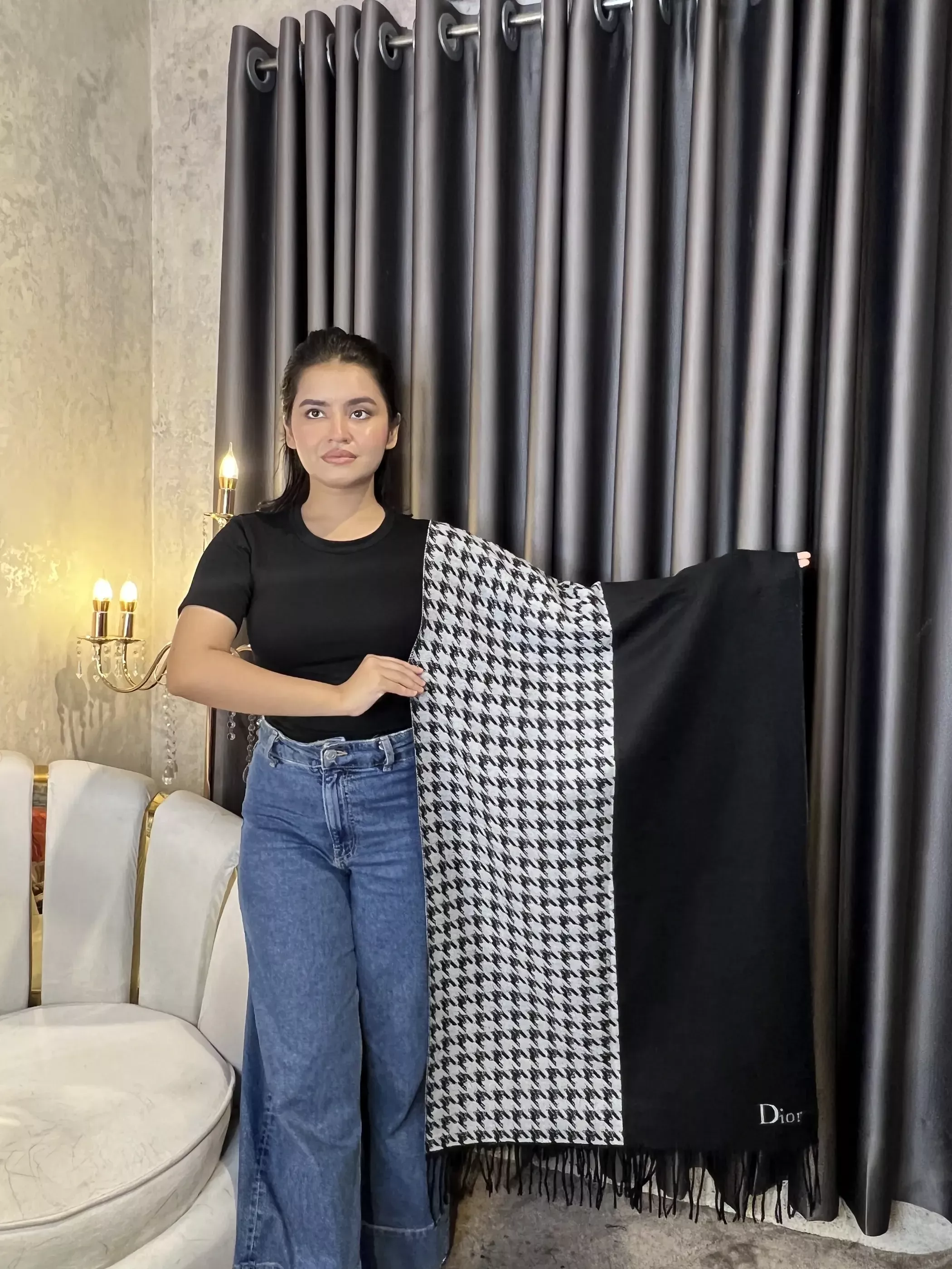 Winter Premium Shawl - DO-001 (Black)