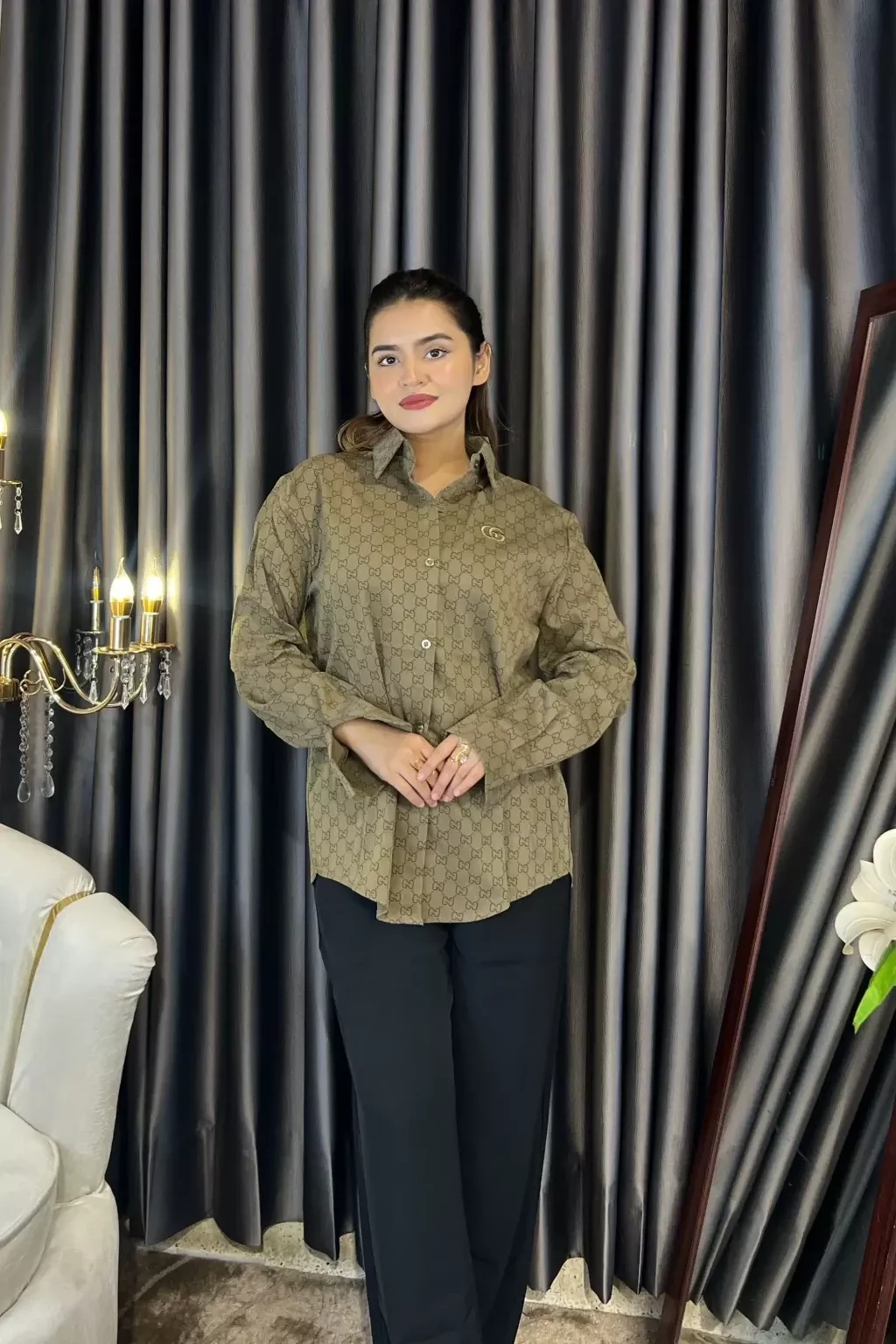 Korean Imported Shirts - 613 (Olive)