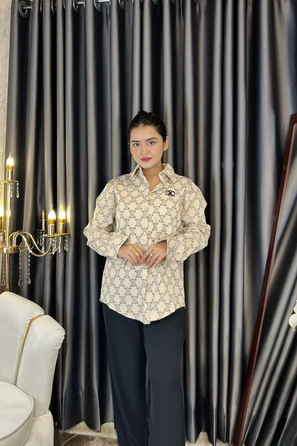 Korean Imported Shirts - 611 (Cream)