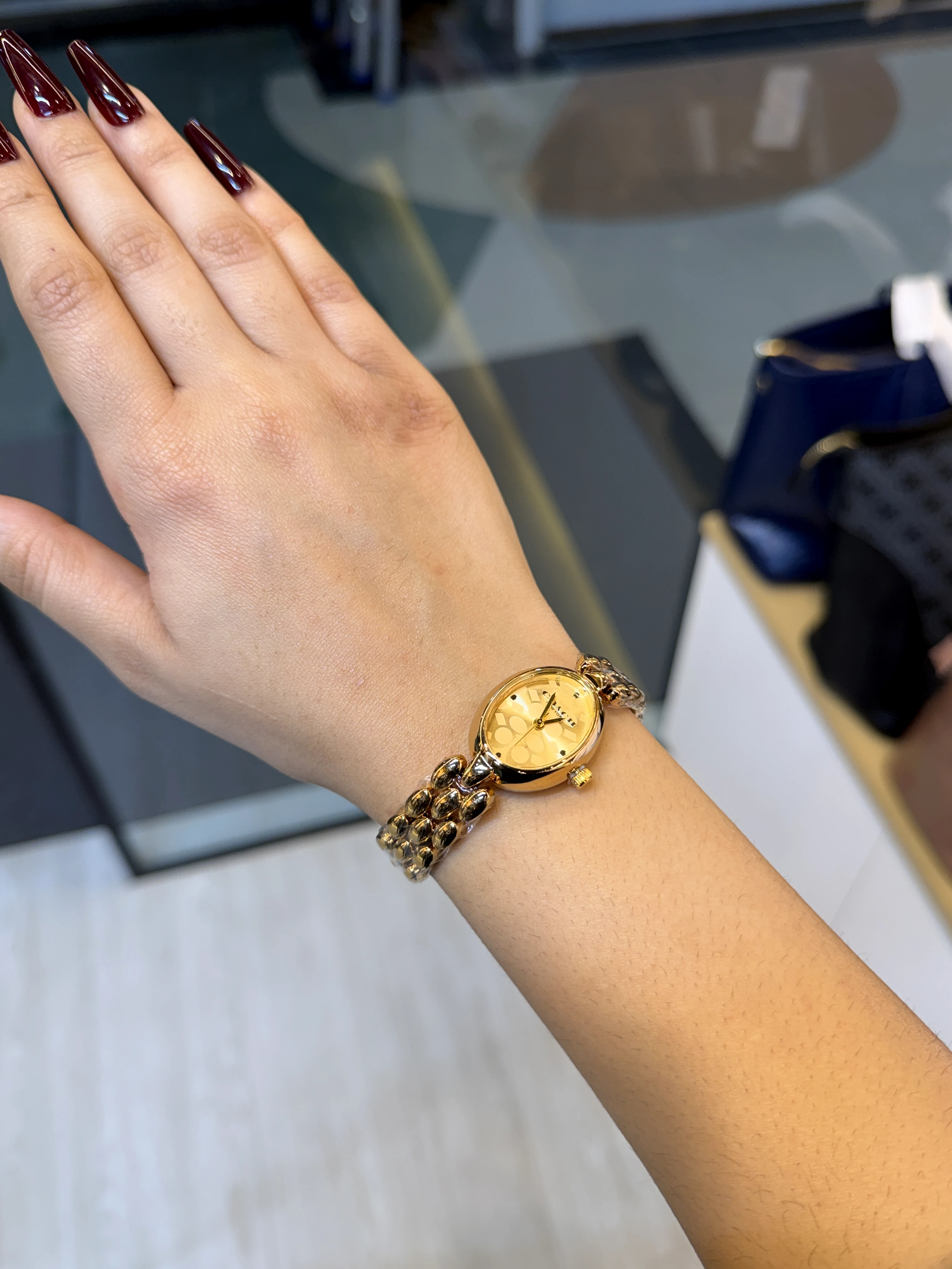 Premium Stainless Steel Watch CC-003 (Golden)