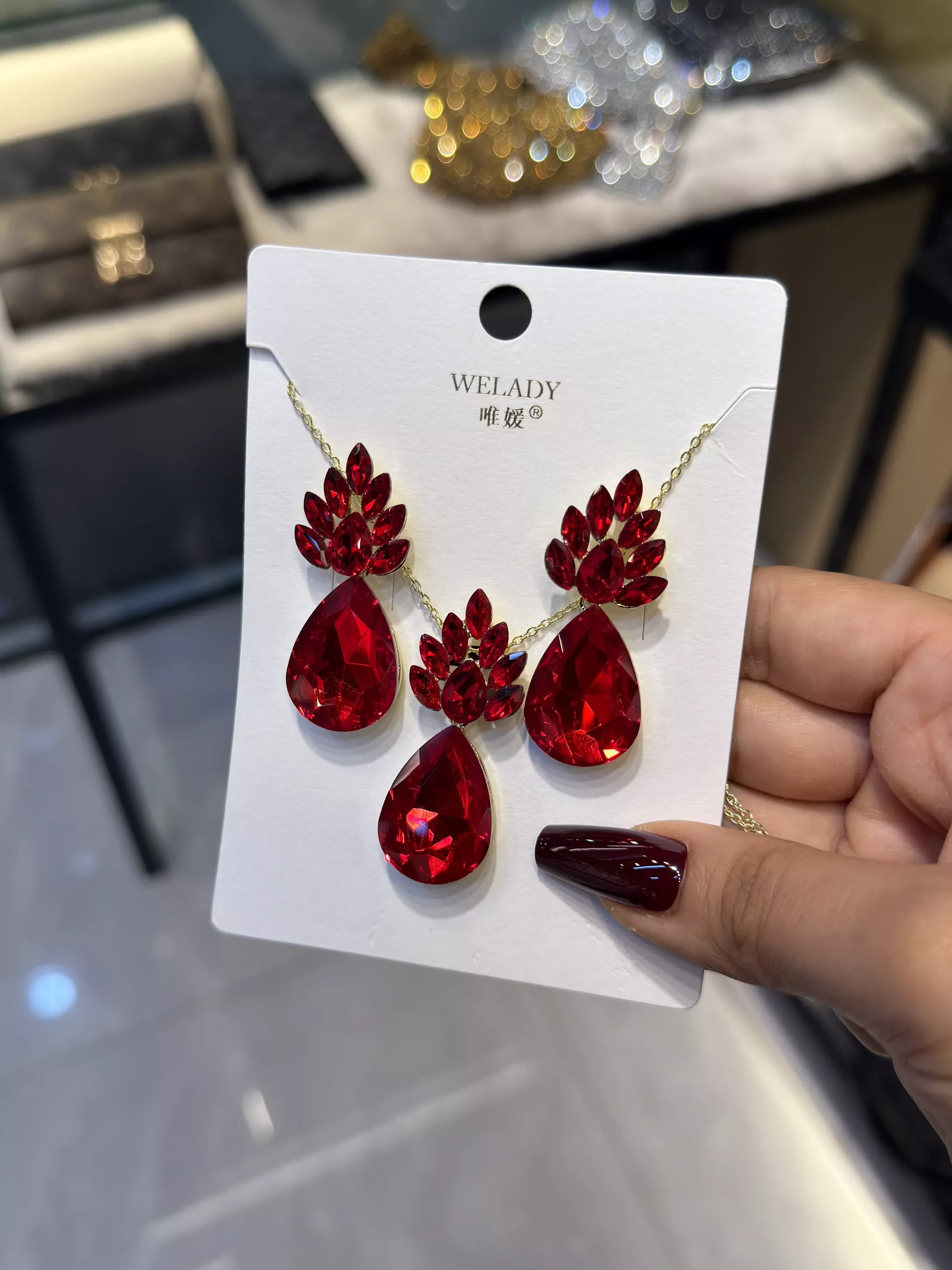 Exclusive Necklace Set – NKS-20 (Red)