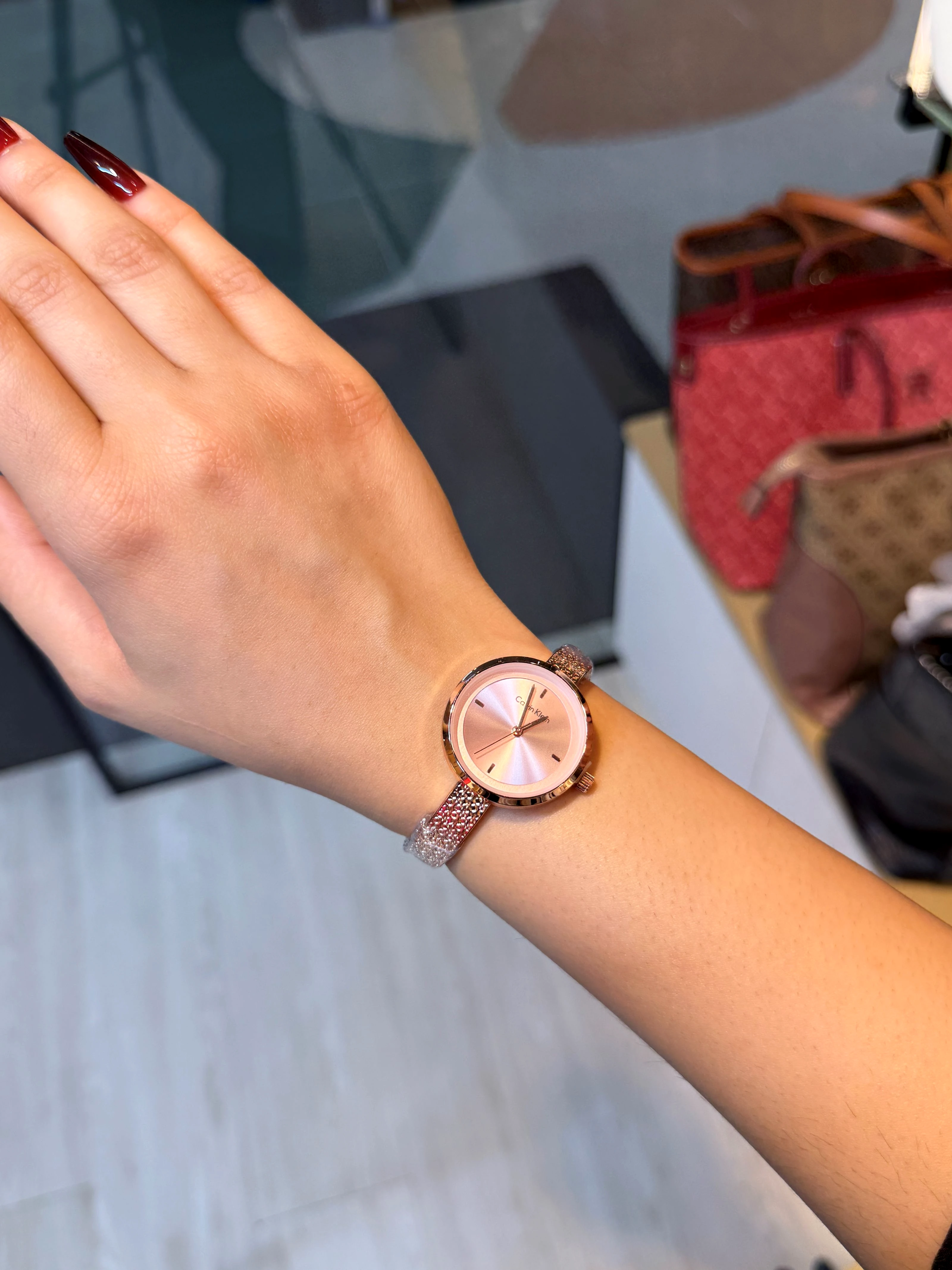 Premium Stainless Steel Watch CK-001 (Pink/Rose Gold)