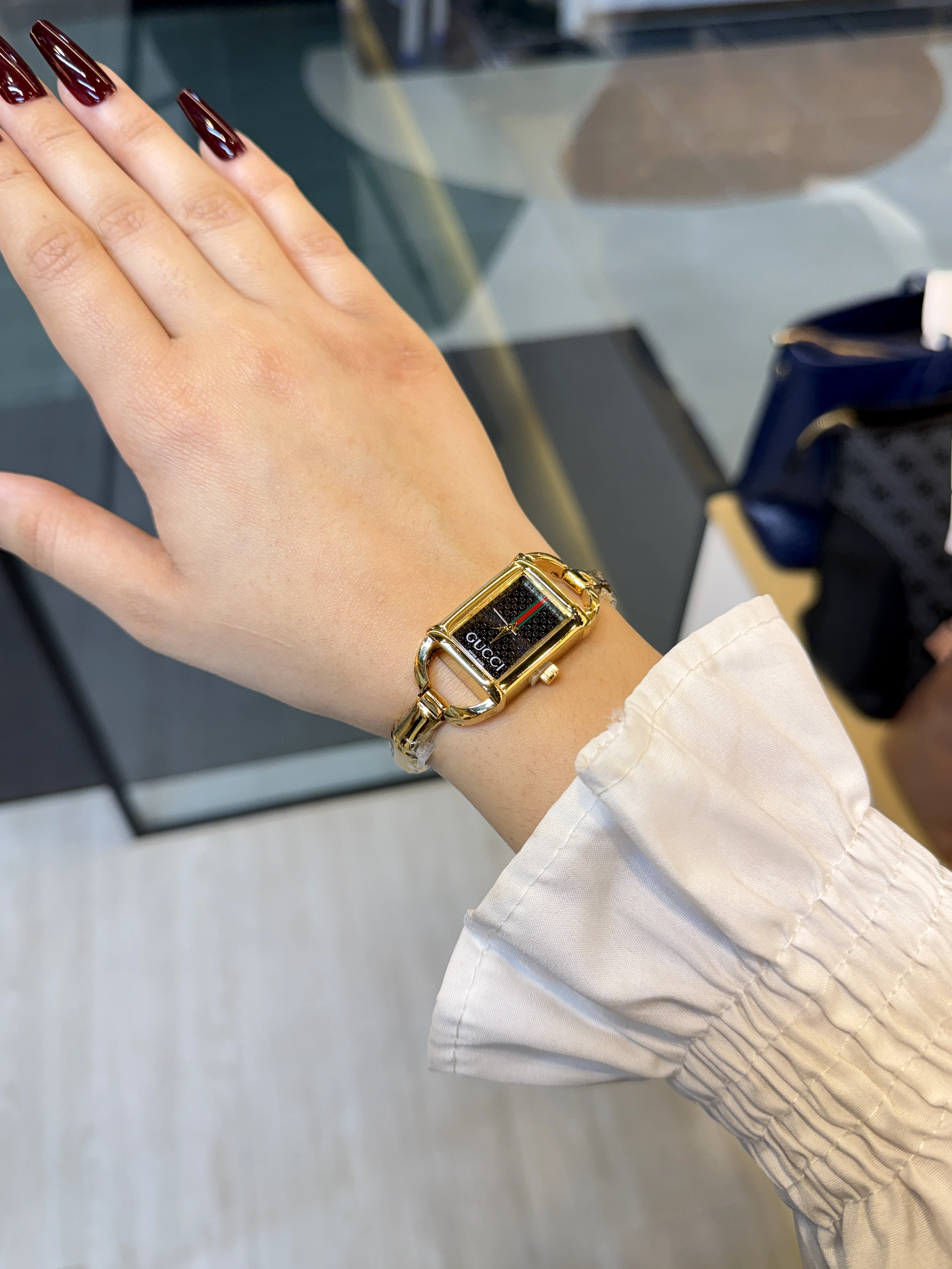 Premium Stainless Steel Watch GG-003 (Gold/Black)