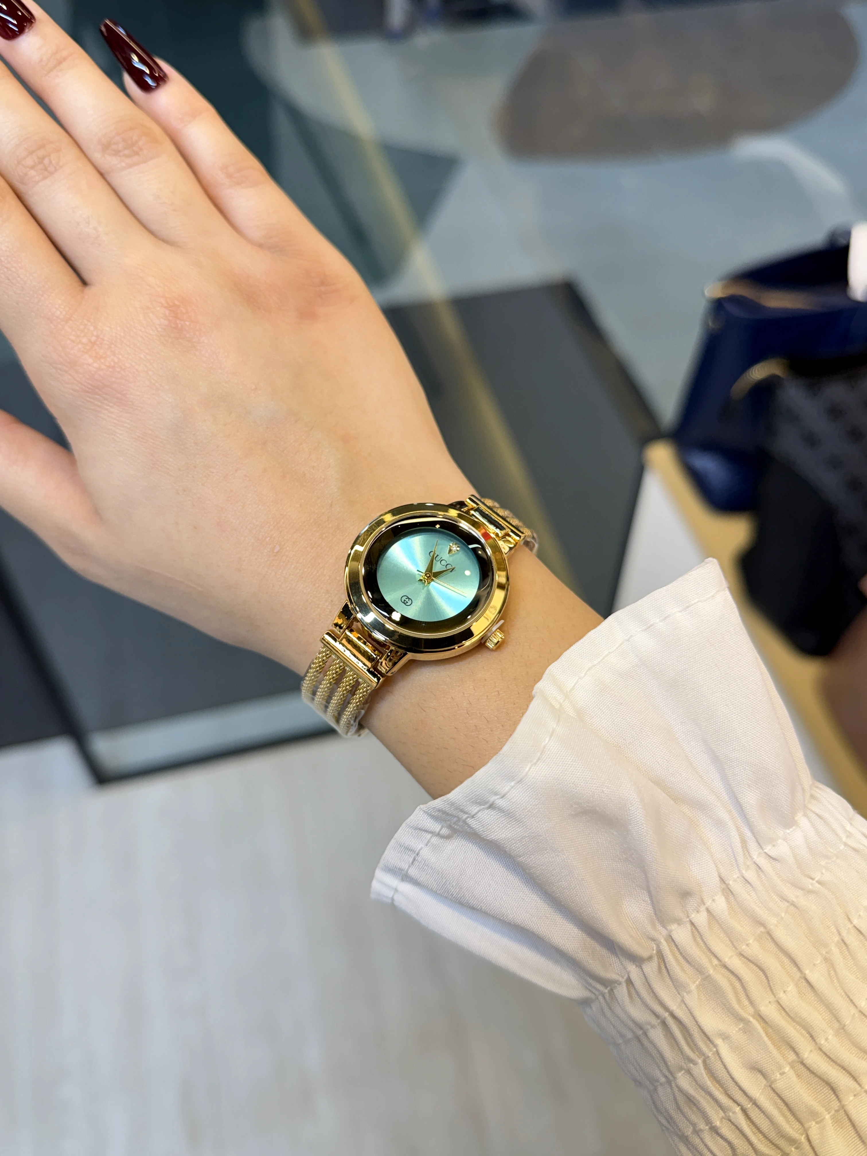 High-End Stainless Steel Watch GG-001 (Paste/Gold)