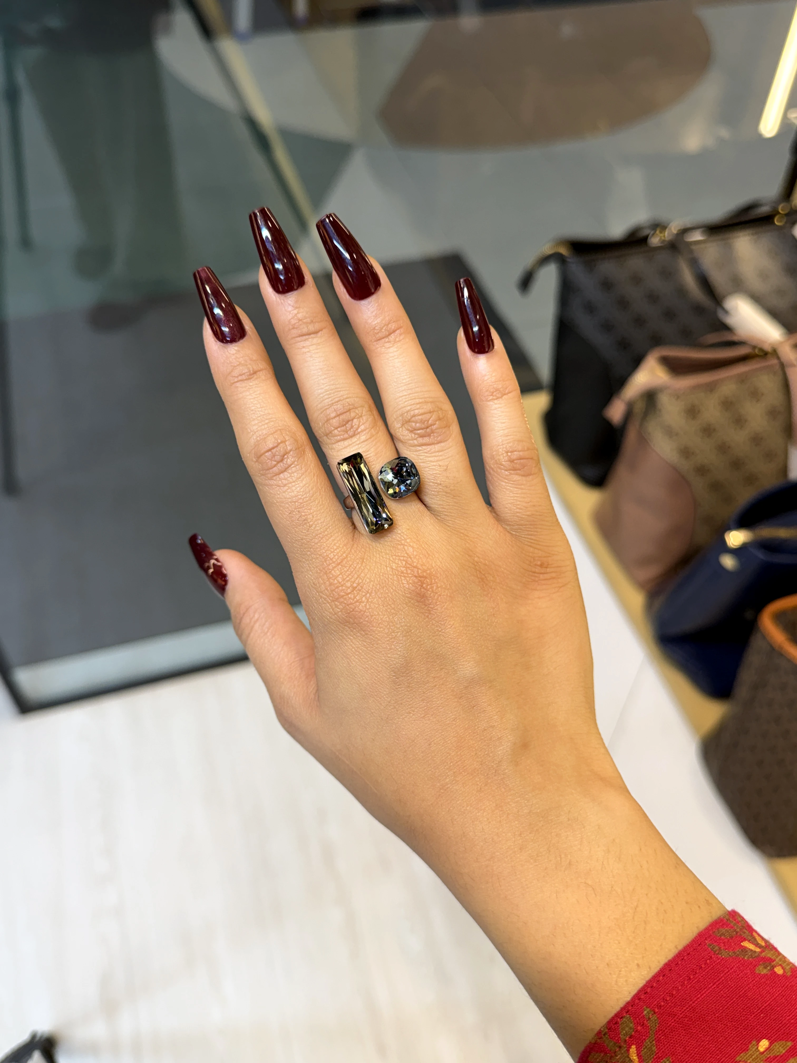 Exclusive Adjustable Ring-3200367K104 (Grey&Blue)