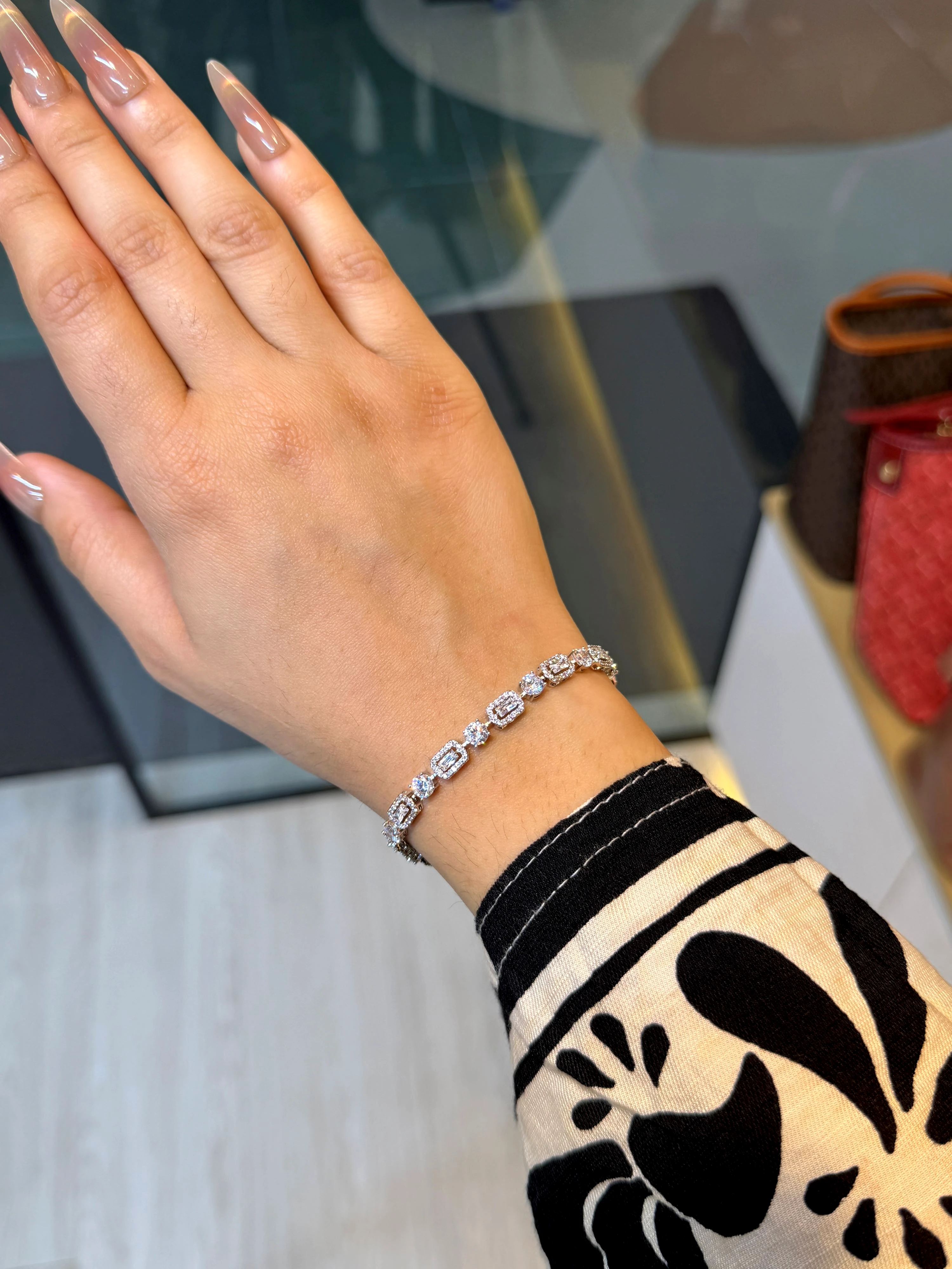 Premium Zircon Stone Bracelet - 9213801K101 (Crystal)