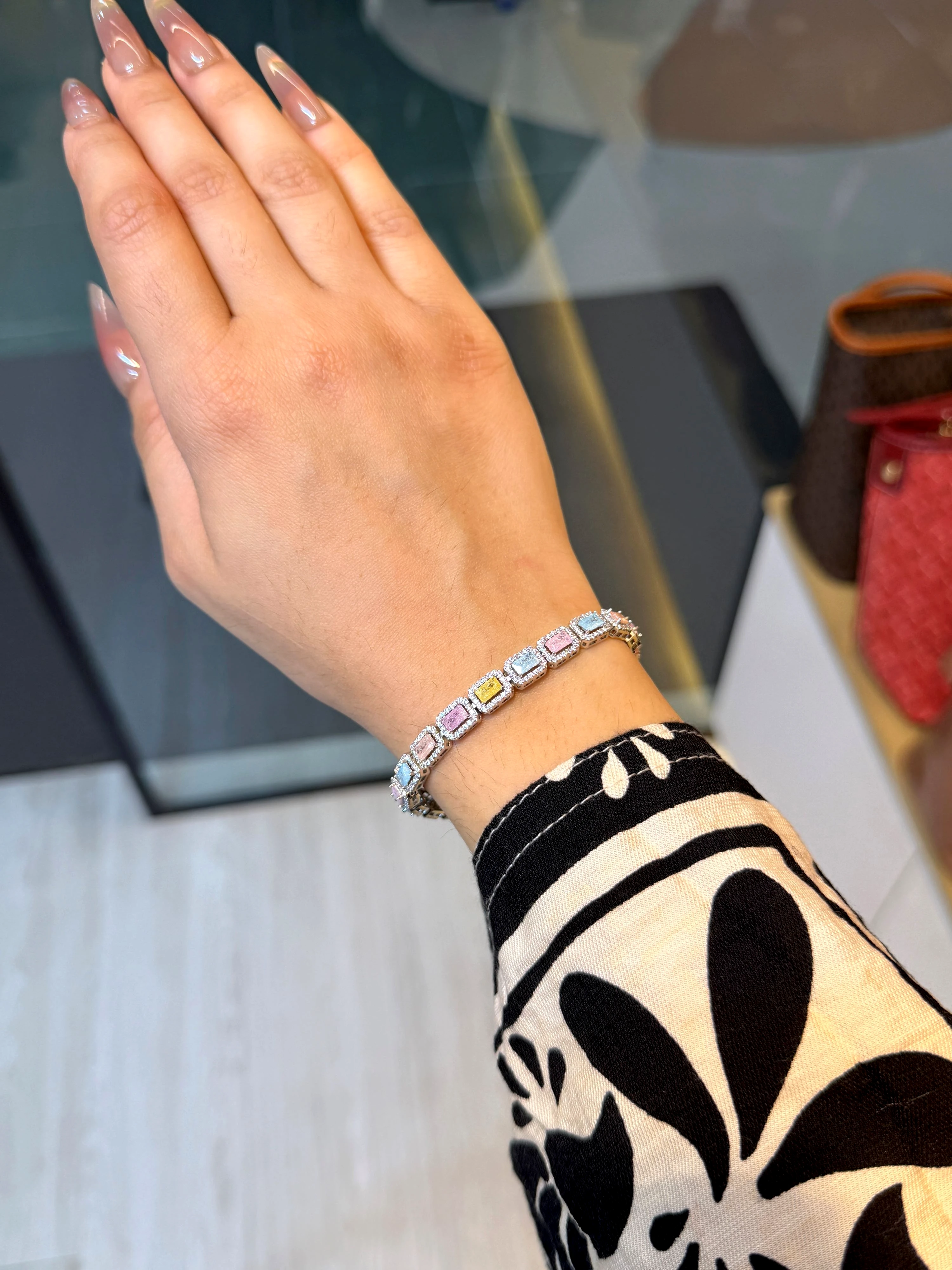 Premium Zircon Stone Bracelet - 9213626K002 (Multi Stone)