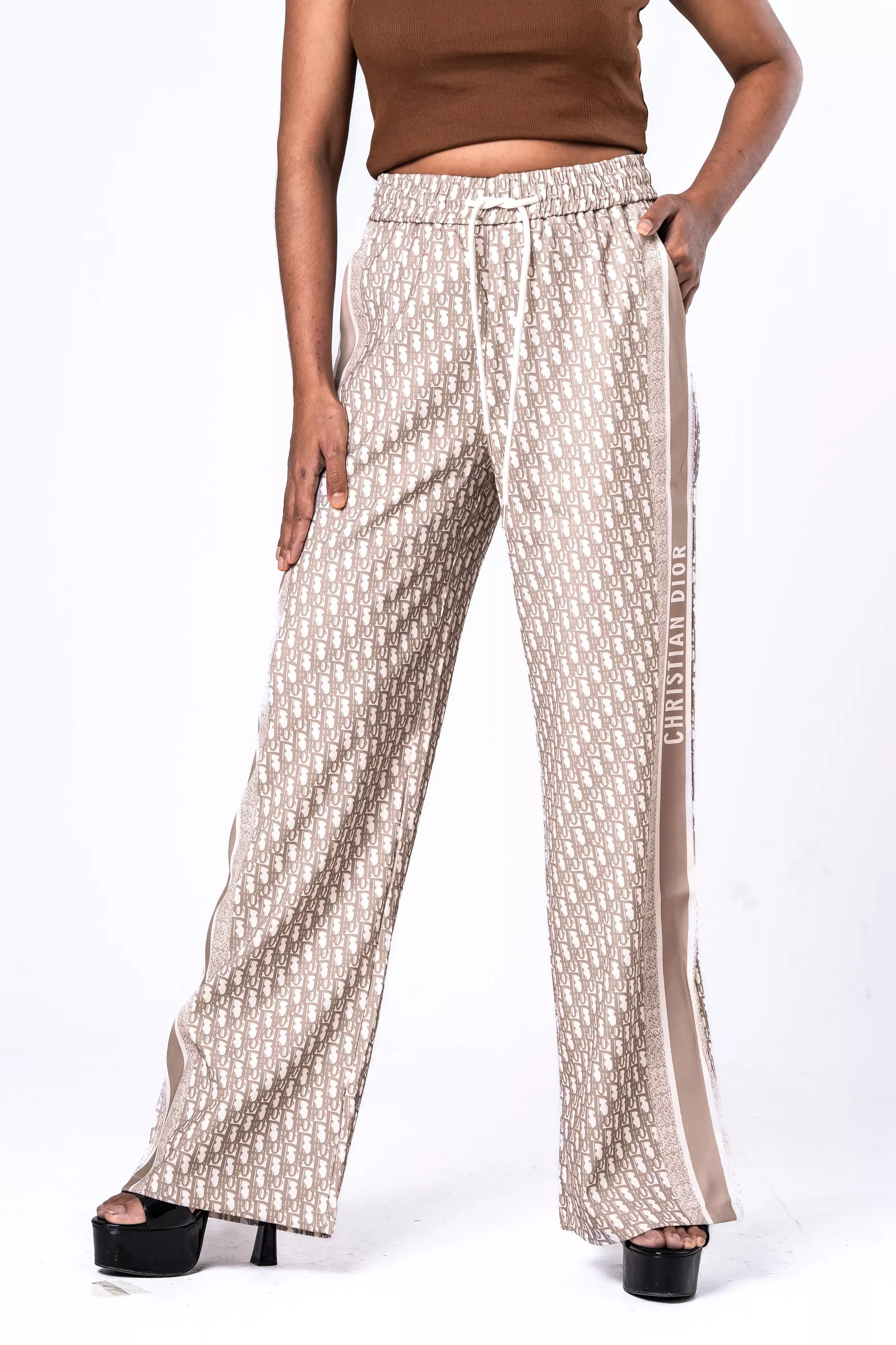 Branded Premium Palazzo - 2260-1 (Khaki)