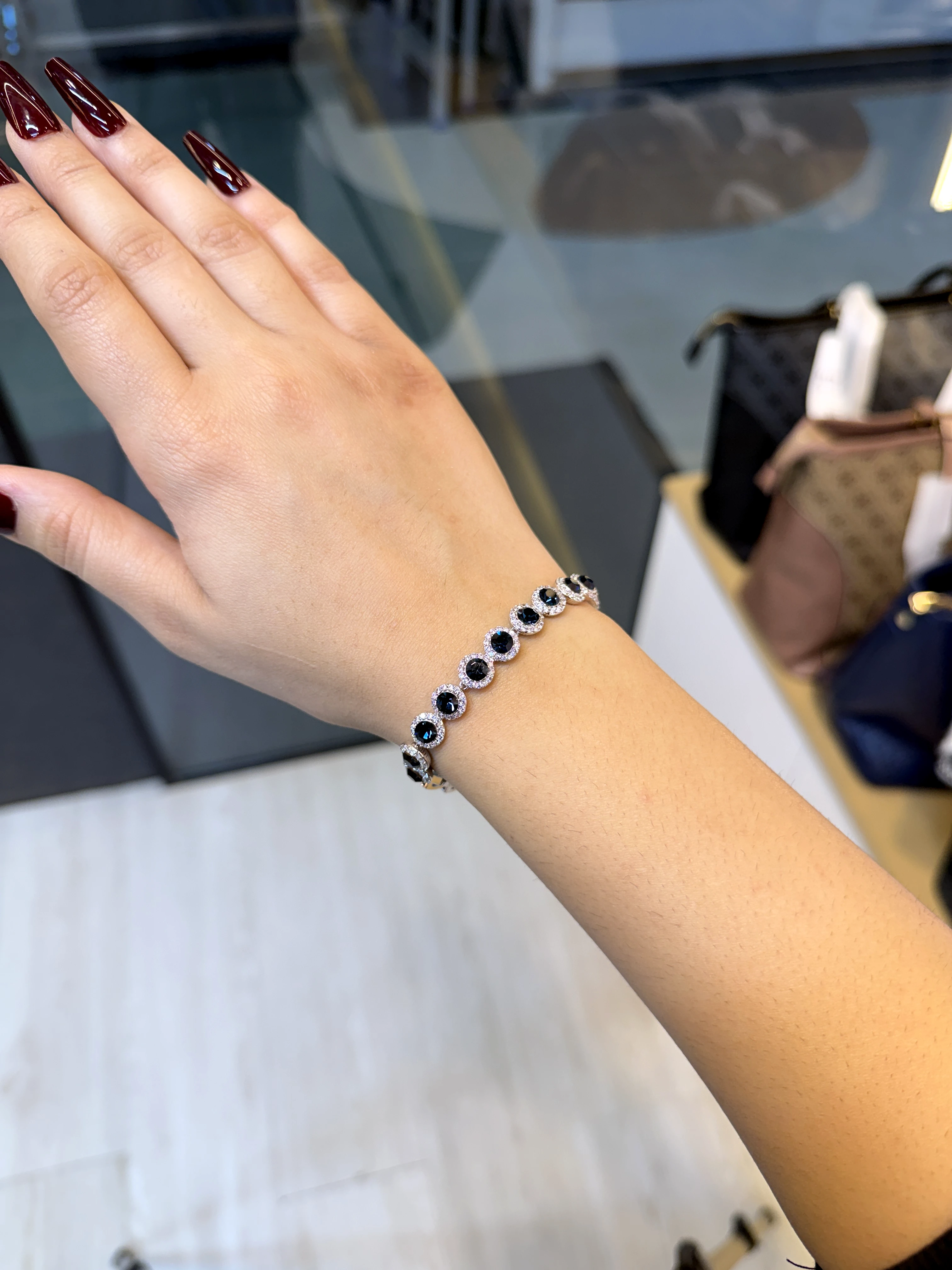 Premium Zircon Stone Bracelet - 9109803K005 (Blue)