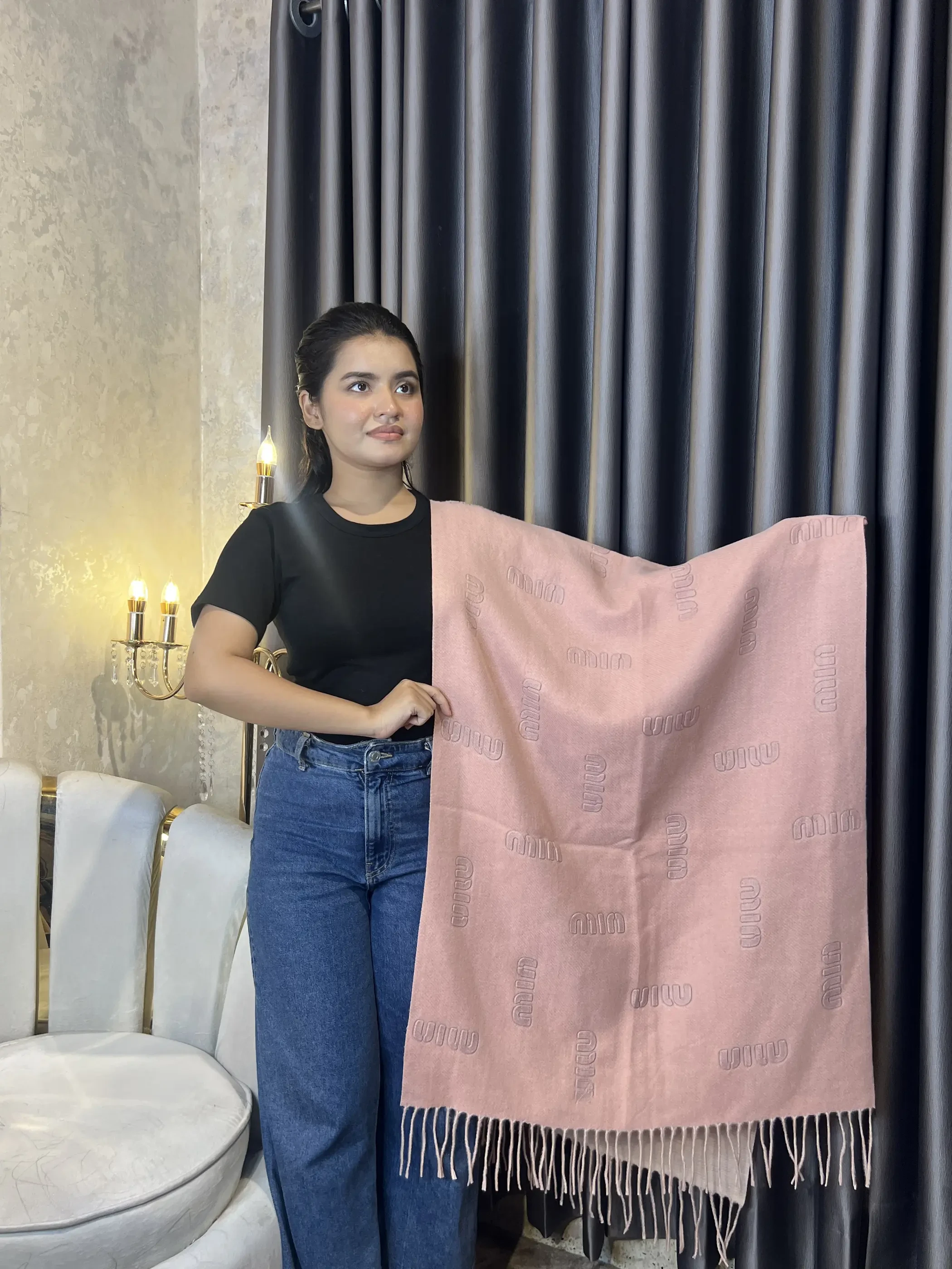 Winter Premium Shawl - MIN-001 (PInk)