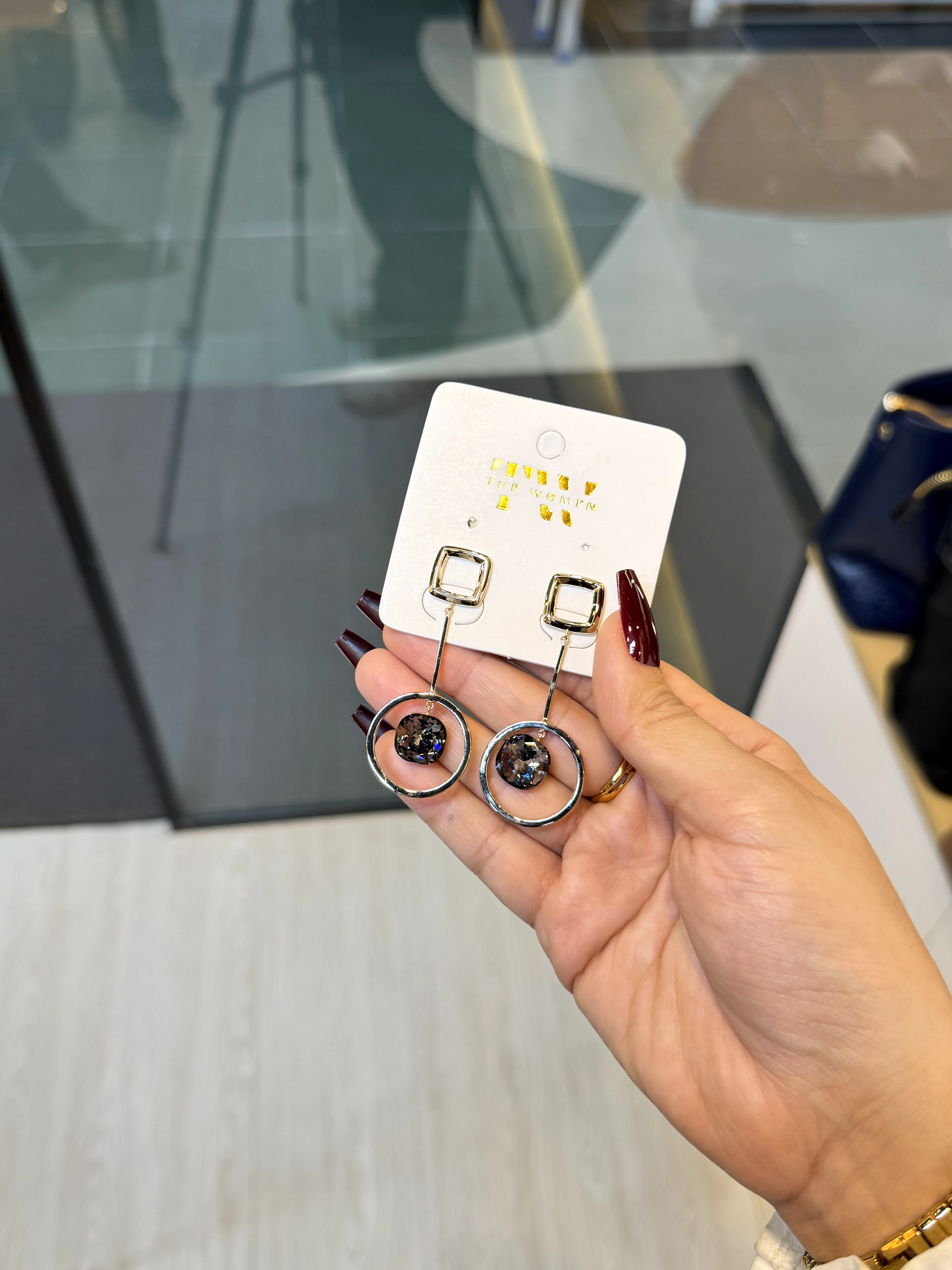 Exclusive Stone Earring - 1329432K324 (Black)